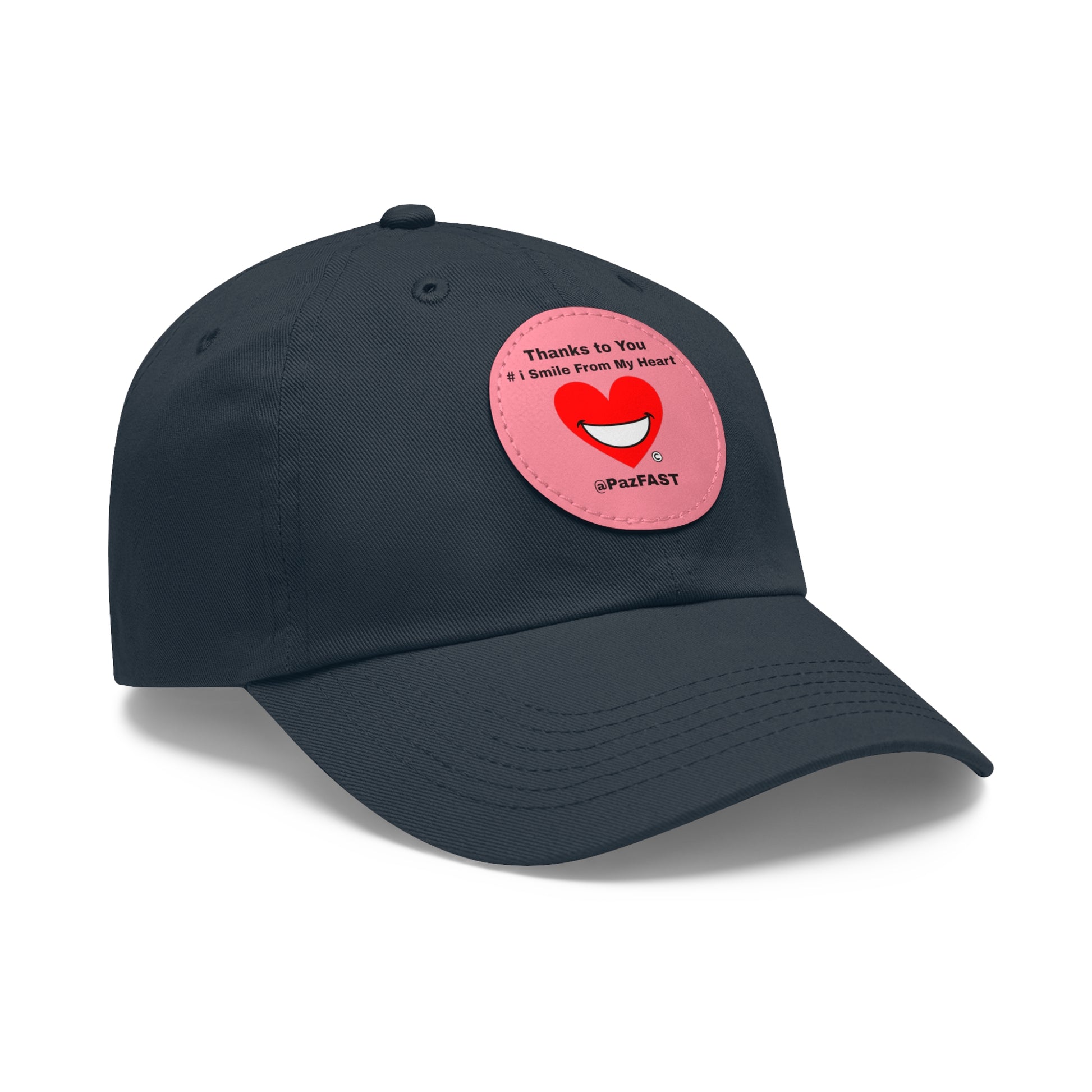 Dad Hat with Leather Patch (Round) | Extend Total *Kindness with "Paz FAST, The Love Solution" - The Love Solution