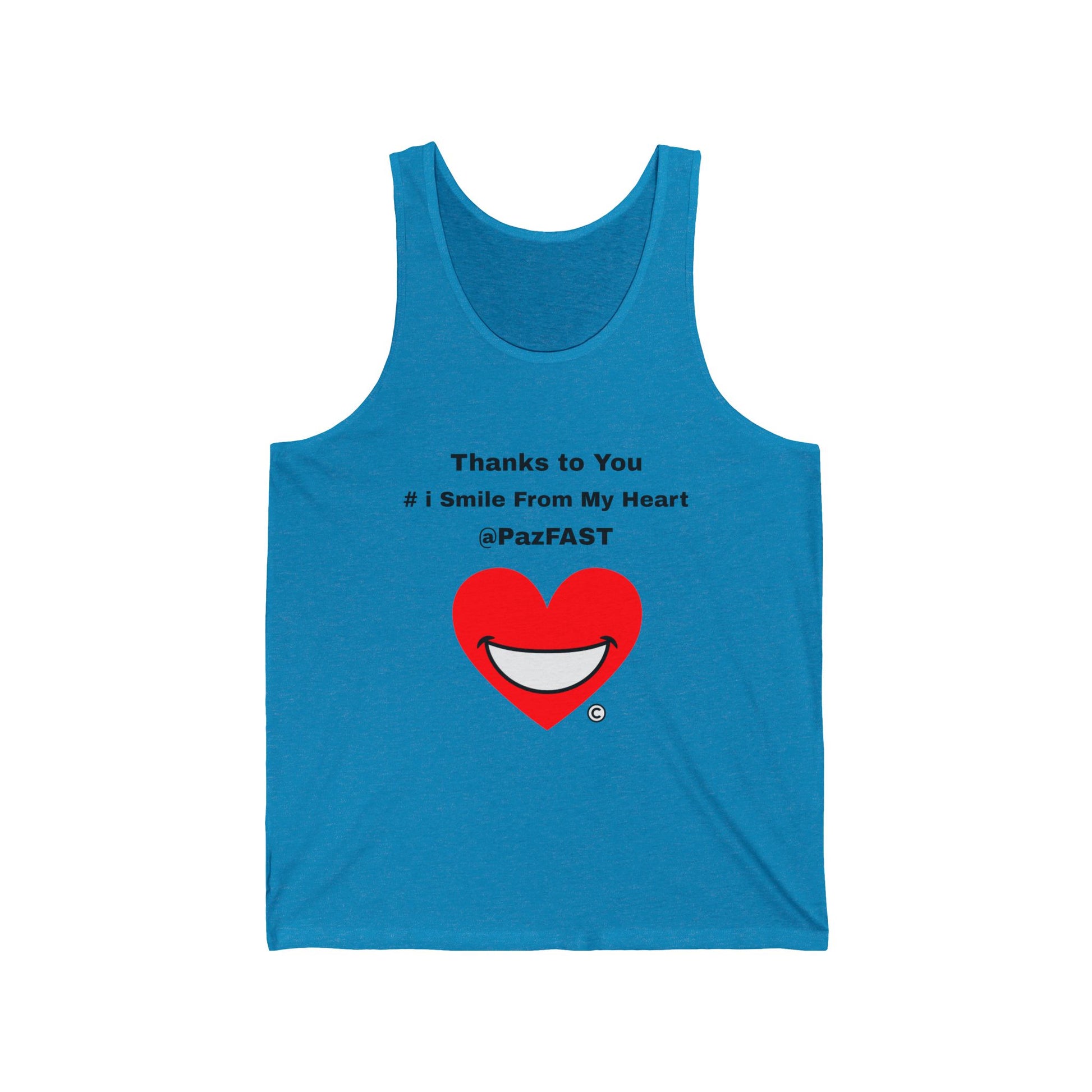 Unisex Jersey Tank | Extend Total *Kindness with "Paz FAST, The Love Solution" - The Love Solution