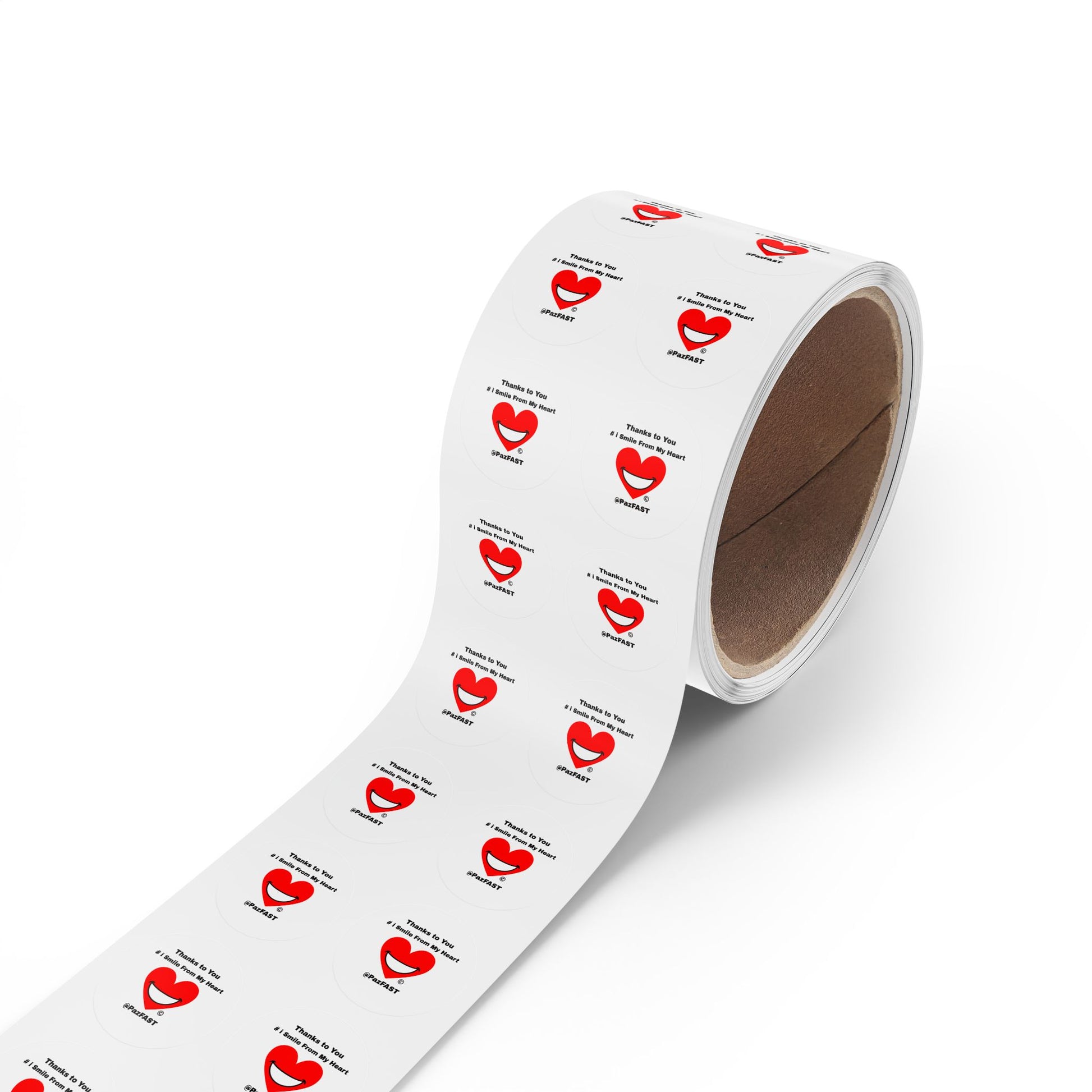 Round Sticker Label Rolls | Extend Total *Kindness with "Paz FAST, The Love Solution" - The Love Solution