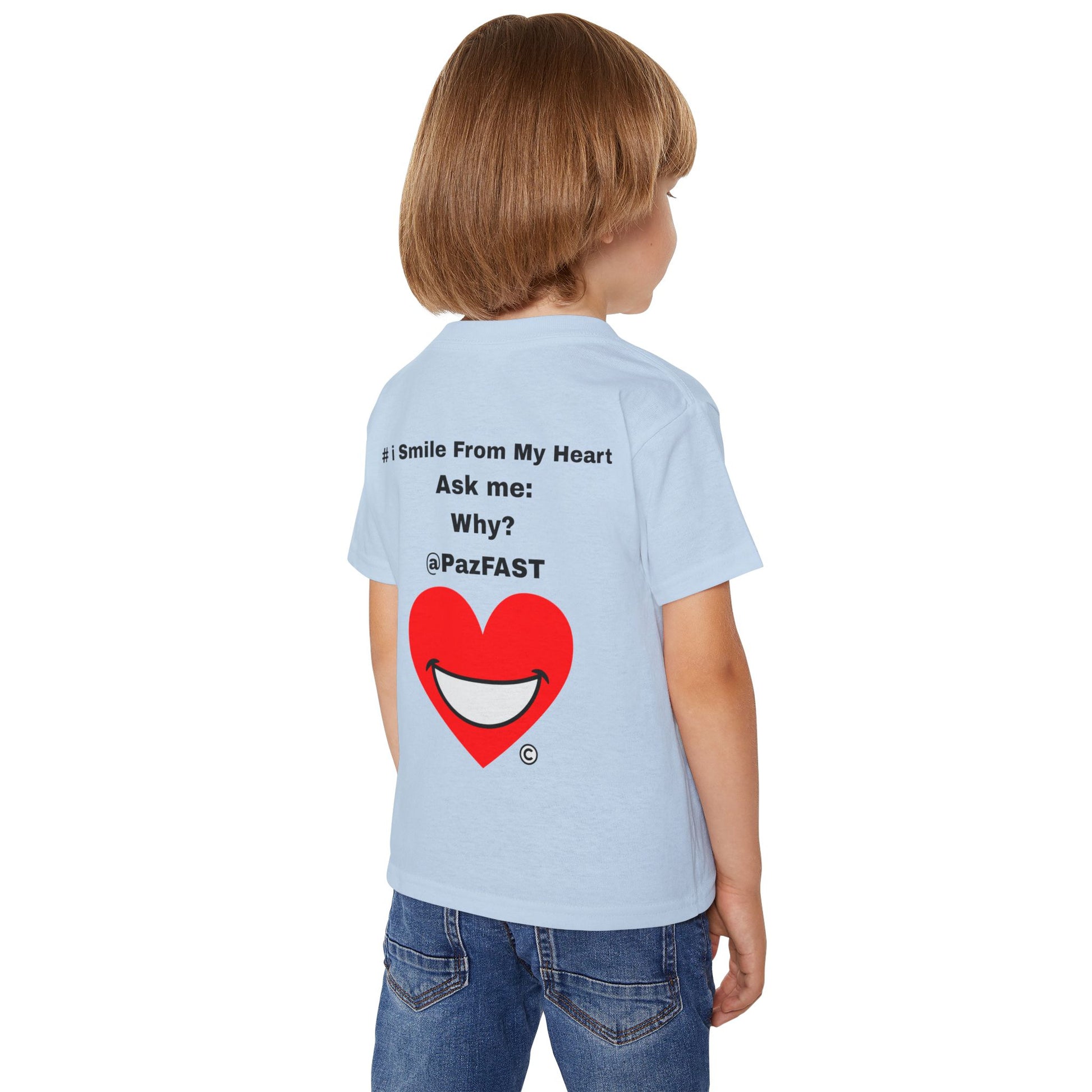 Heavy Cotton™ Toddler T-shirt | Extend Total *Kindness with "Paz FAST, The Love Solution" - The Love Solution