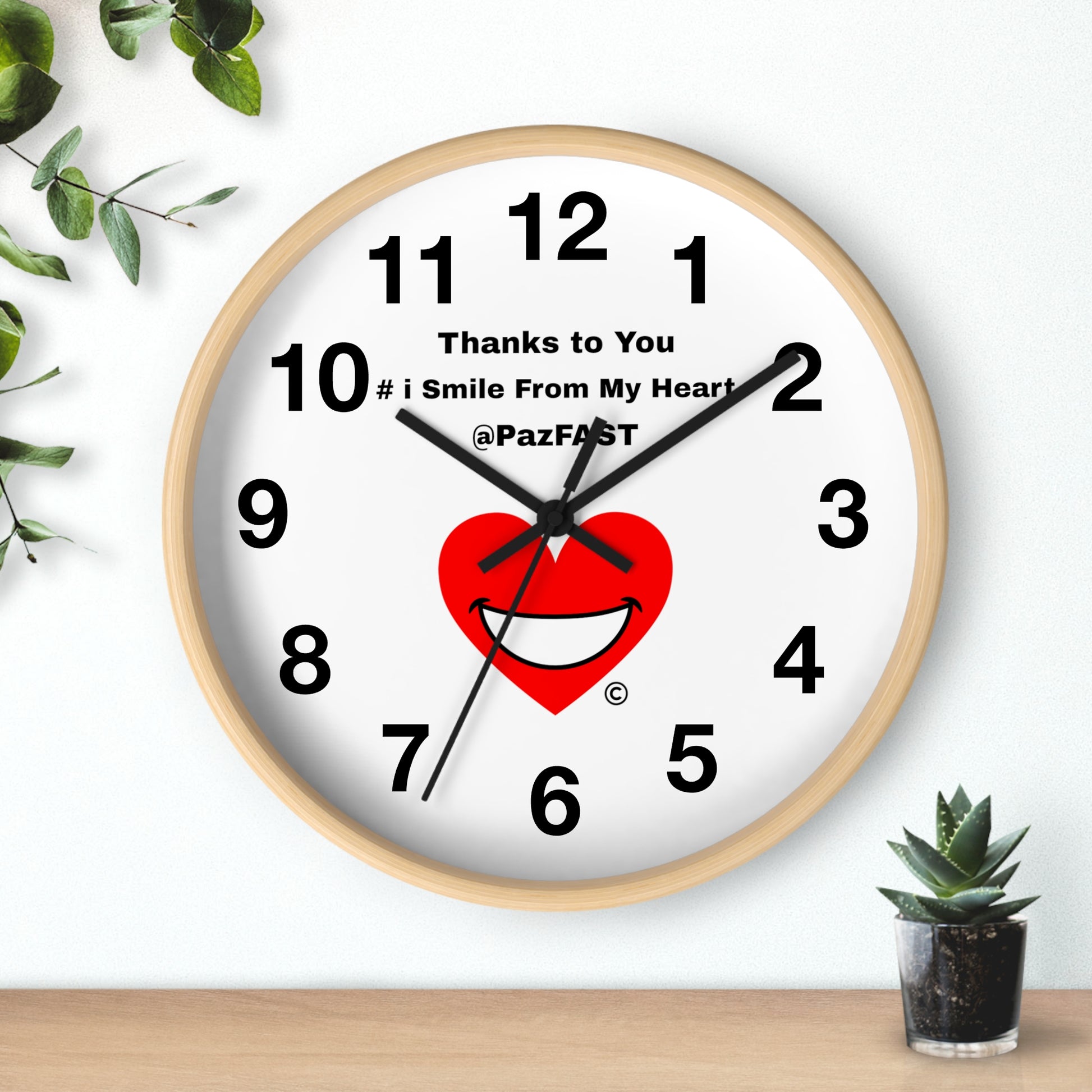 Wall Clock | Extend Total *Kindness with "Paz FAST, The Love Solution" - The Love Solution