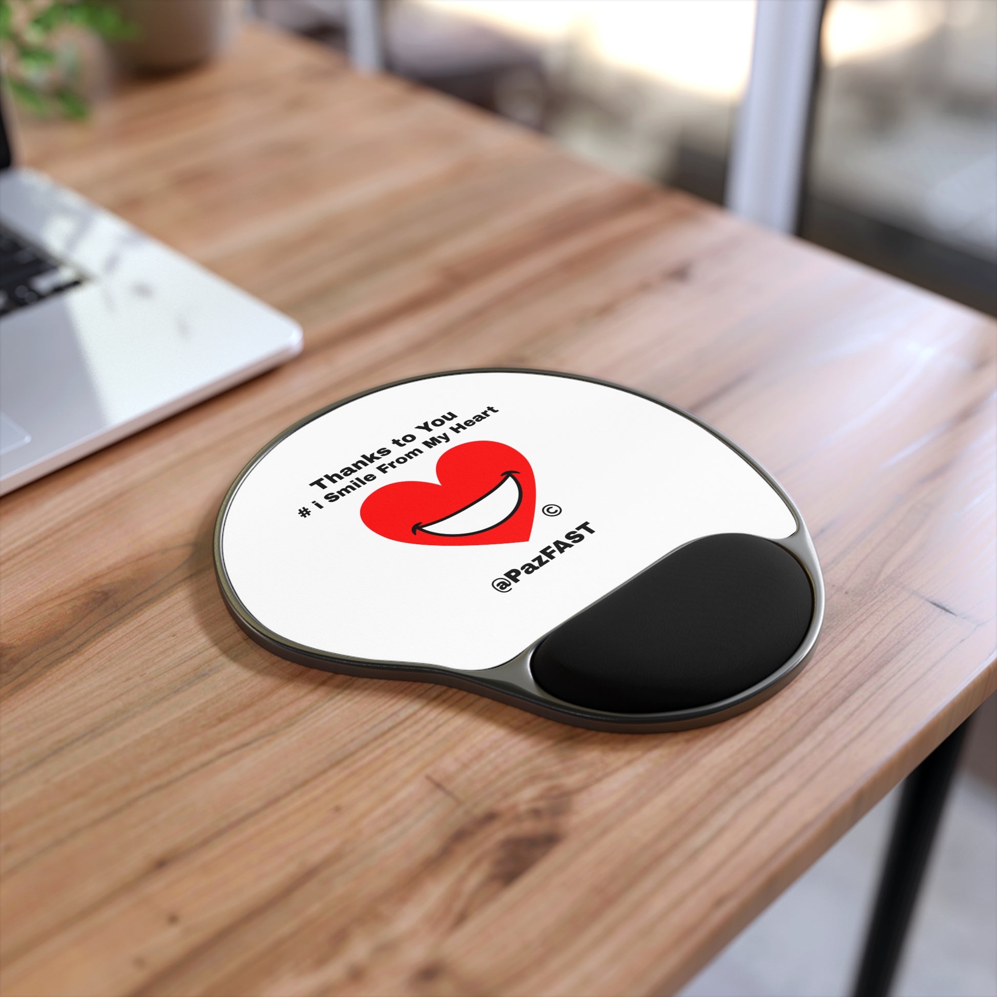 Mouse Pad With Wrist Rest | Extend Total *Kindness with "Paz FAST, The Love Solution" - The Love Solution