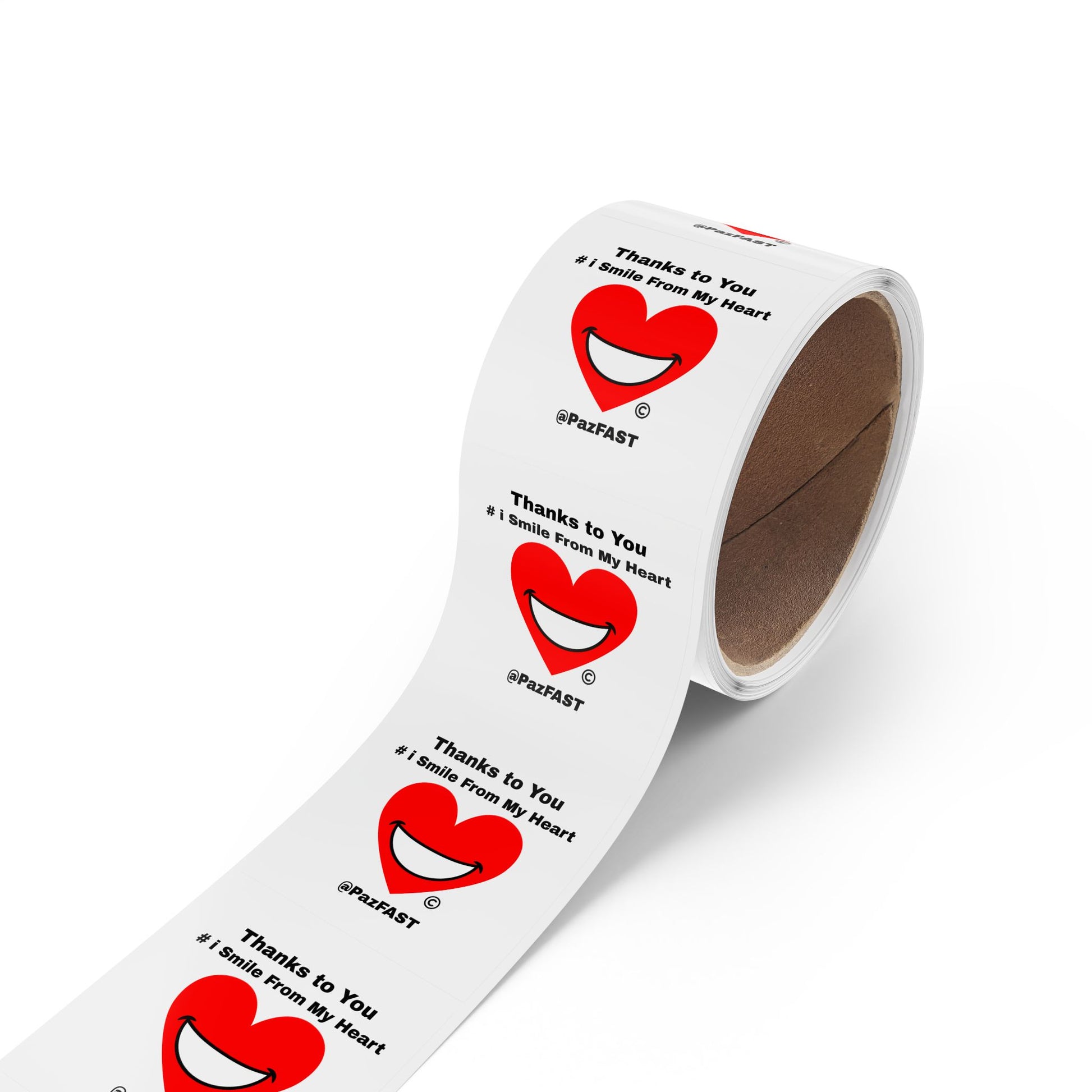 Square Sticker Label Rolls | Extend Total *Kindness with "Paz FAST, The Love Solution" - The Love Solution