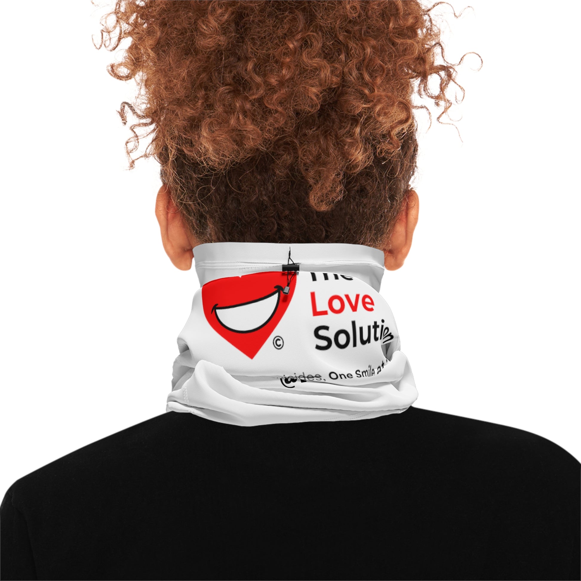 Winter Neck Gaiter With Drawstring | Extend Total *Kindness with "Paz FAST, The Love Solution" - The Love Solution