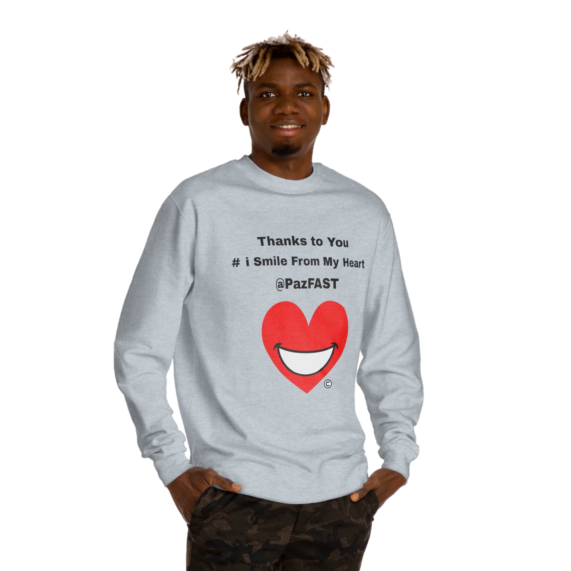 Unisex Crew Neck Sweatshirt | Extend Total *Kindness with "Paz FAST, The Love Solution" - The Love Solution