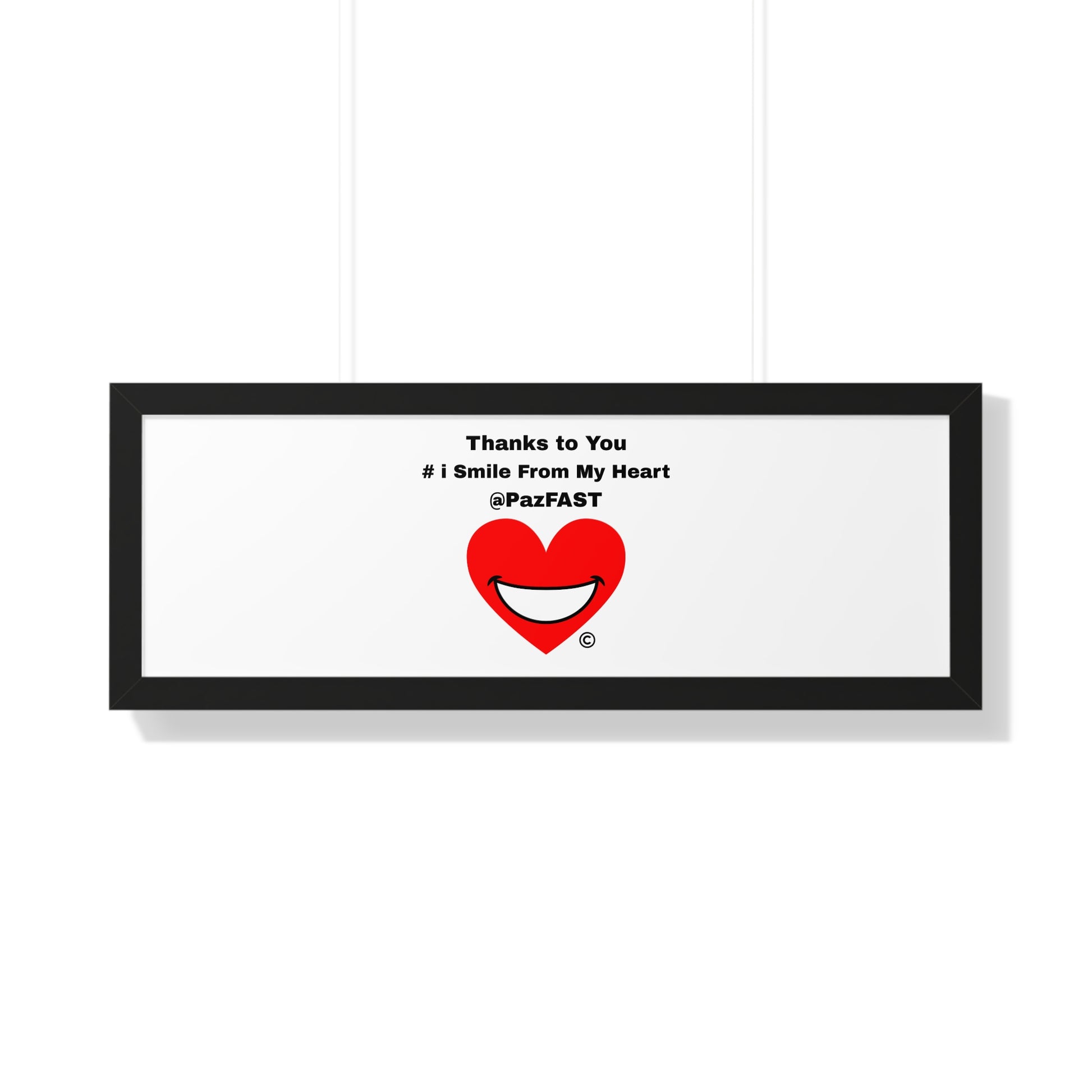 Framed Horizontal Poster | Extend Total *Kindness with "Paz FAST, The Love Solution" - The Love Solution