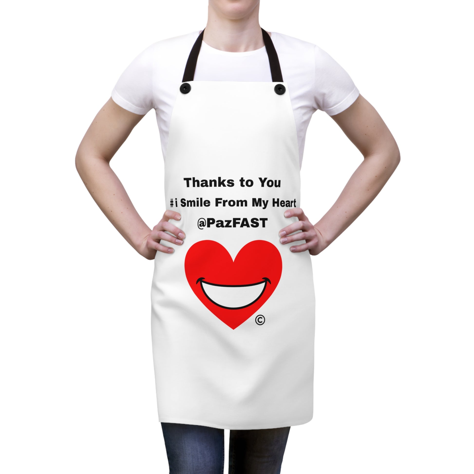 Durable Lightweight Poly Twill Apron (AOP) | Extend Total *Kindness with "Paz FAST, The Love Solution" - The Love Solution