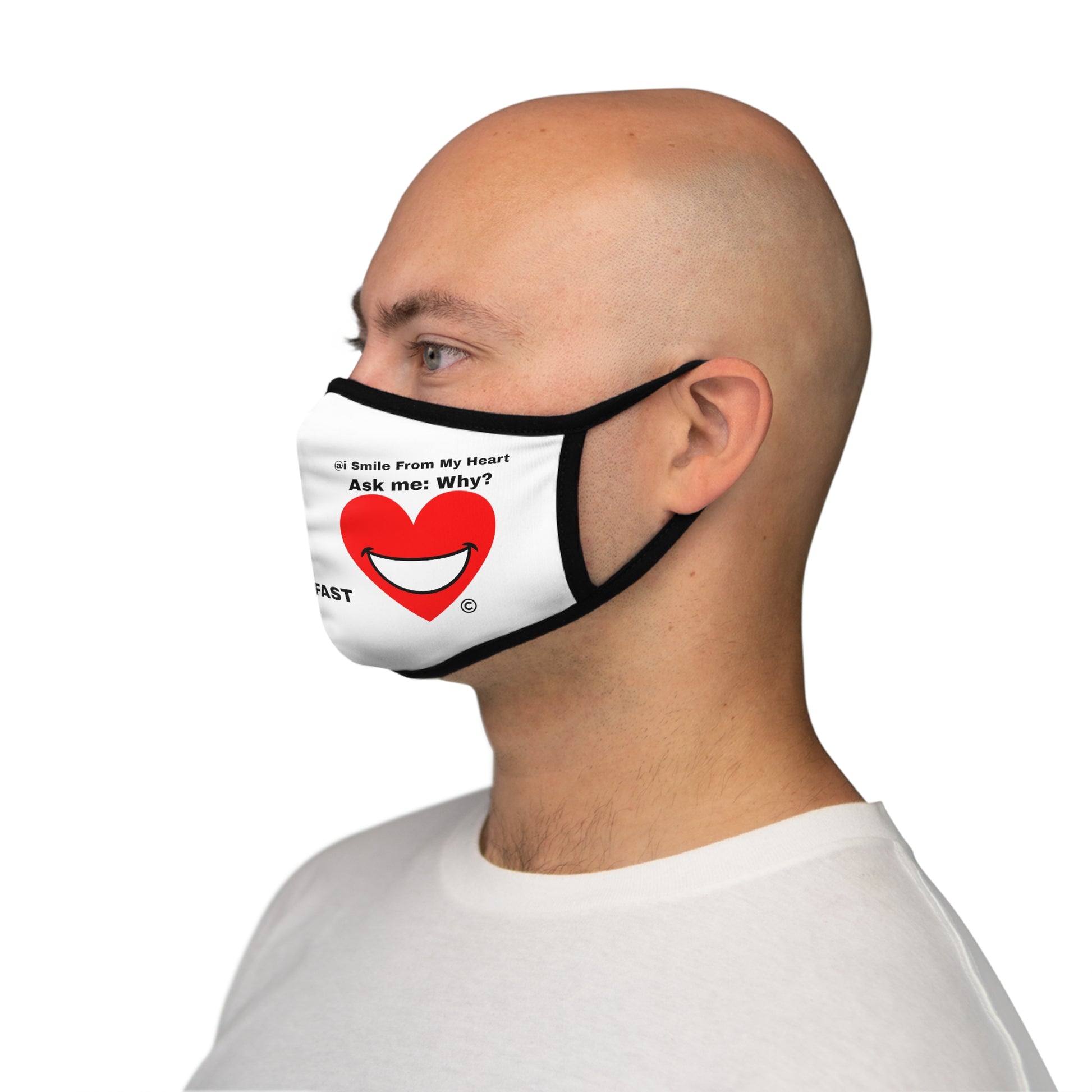 Fitted Polyester Face Mask | Extend Total *Kindness with "Paz FAST, The Love Solution" - The Love Solution