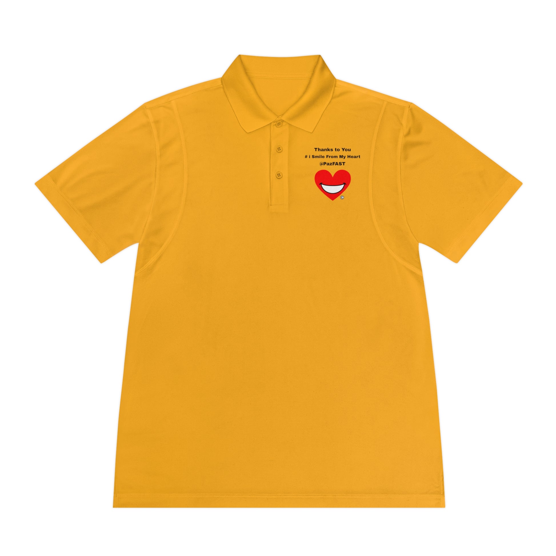 Men's Sport Polo Shirt | Extend Total *Kindness with "Paz FAST, The Love Solution" - The Love Solution