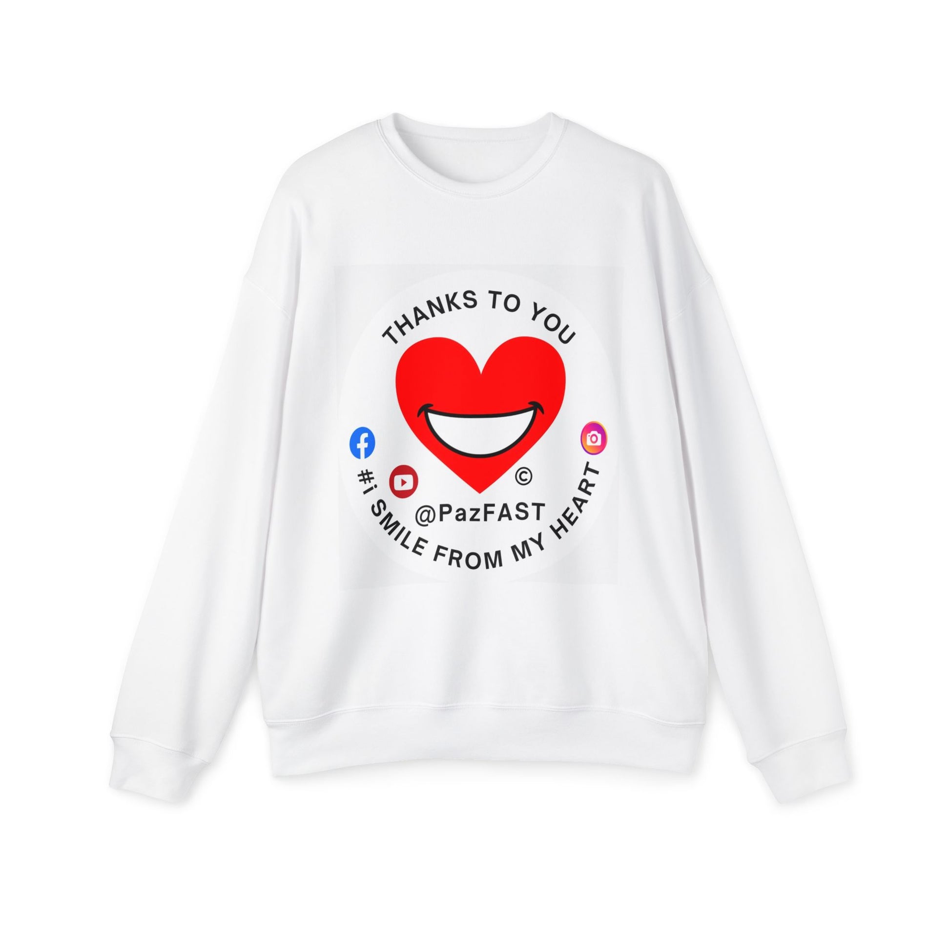 Unisex Drop Shoulder Sweatshirt | Extend Total *Kindness with "Paz FAST, The Love Solution" - The Love Solution