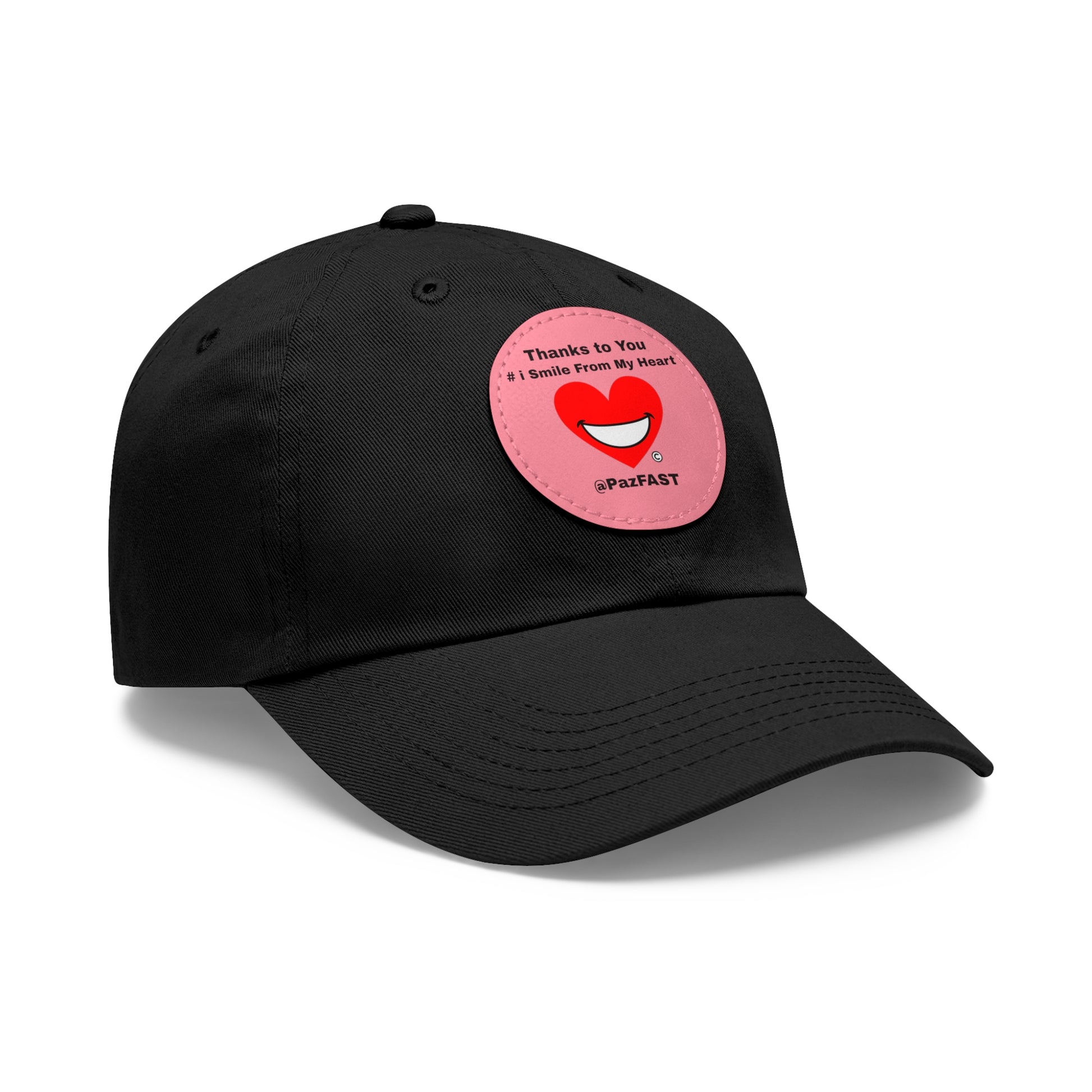 Dad Hat with Leather Patch (Round) | Extend Total *Kindness with "Paz FAST, The Love Solution" - The Love Solution