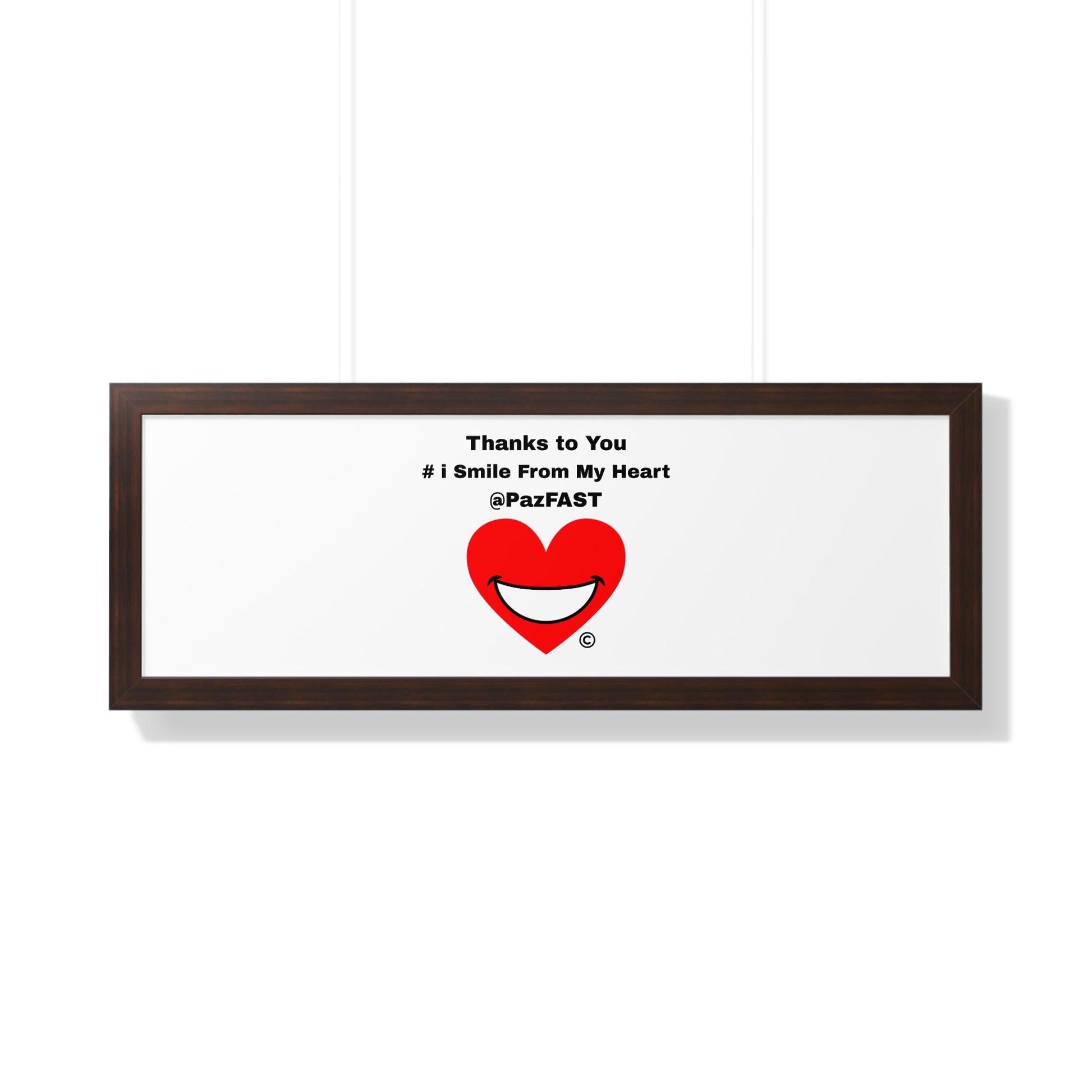 Framed Horizontal Poster | Extend Total *Kindness with "Paz FAST, The Love Solution" - The Love Solution