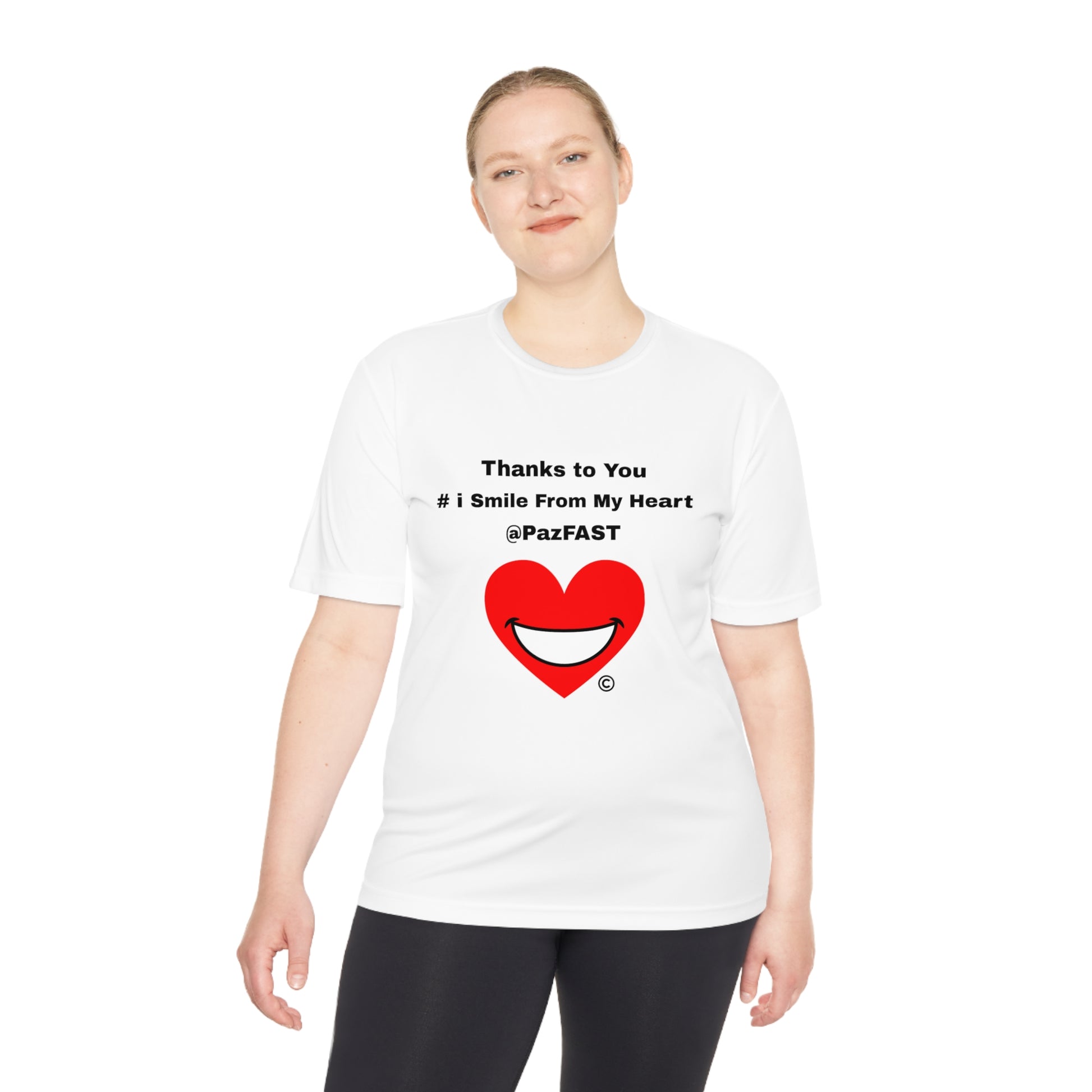 Unisex Moisture Wicking Tee | Extend Total *Kindness with "Paz FAST, The Love Solution" - The Love Solution