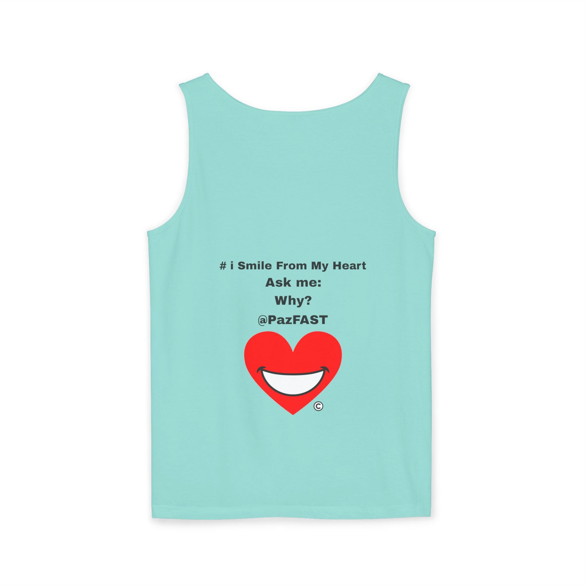 Unisex Garment-Dyed Tank Top | Extend Total *Kindness with "Paz FAST, The Love Solution" - The Love Solution