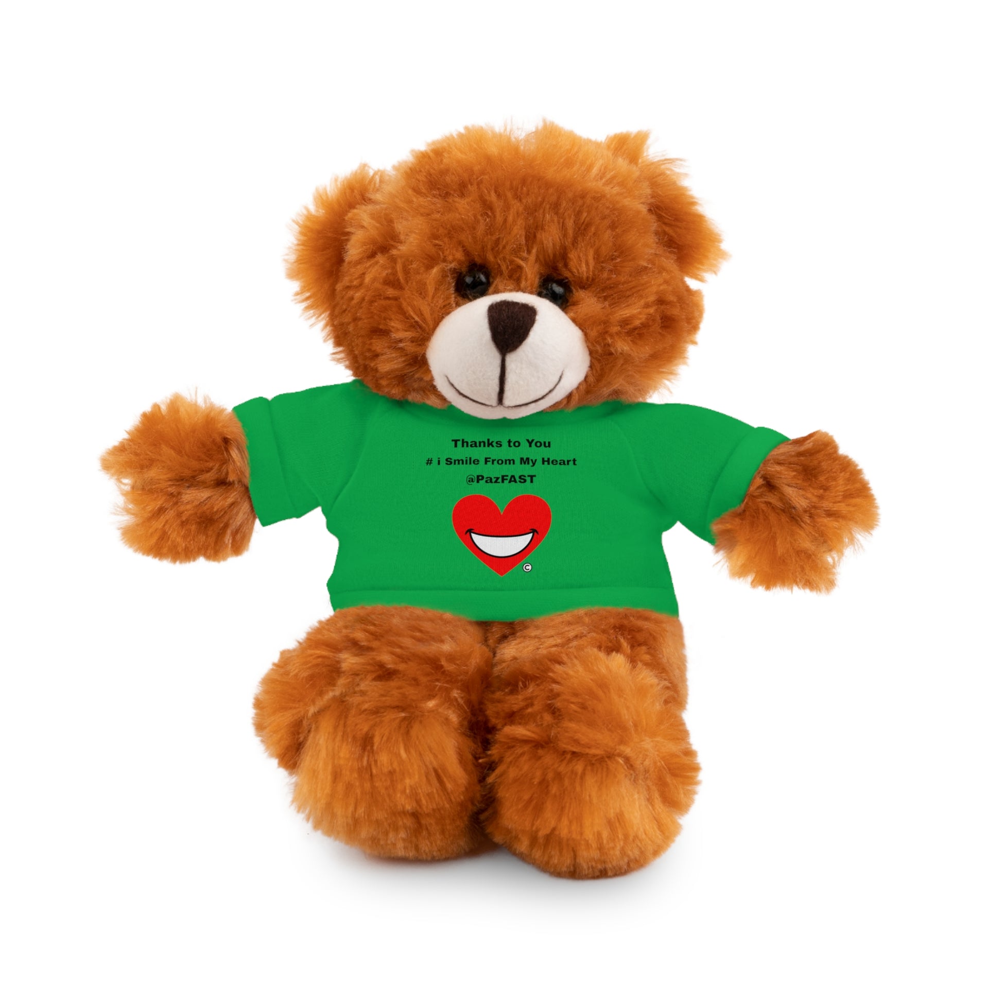 Stuffed Animals with Tee | Extend Total *Kindness with "Paz FAST, The Love Solution" - The Love Solution