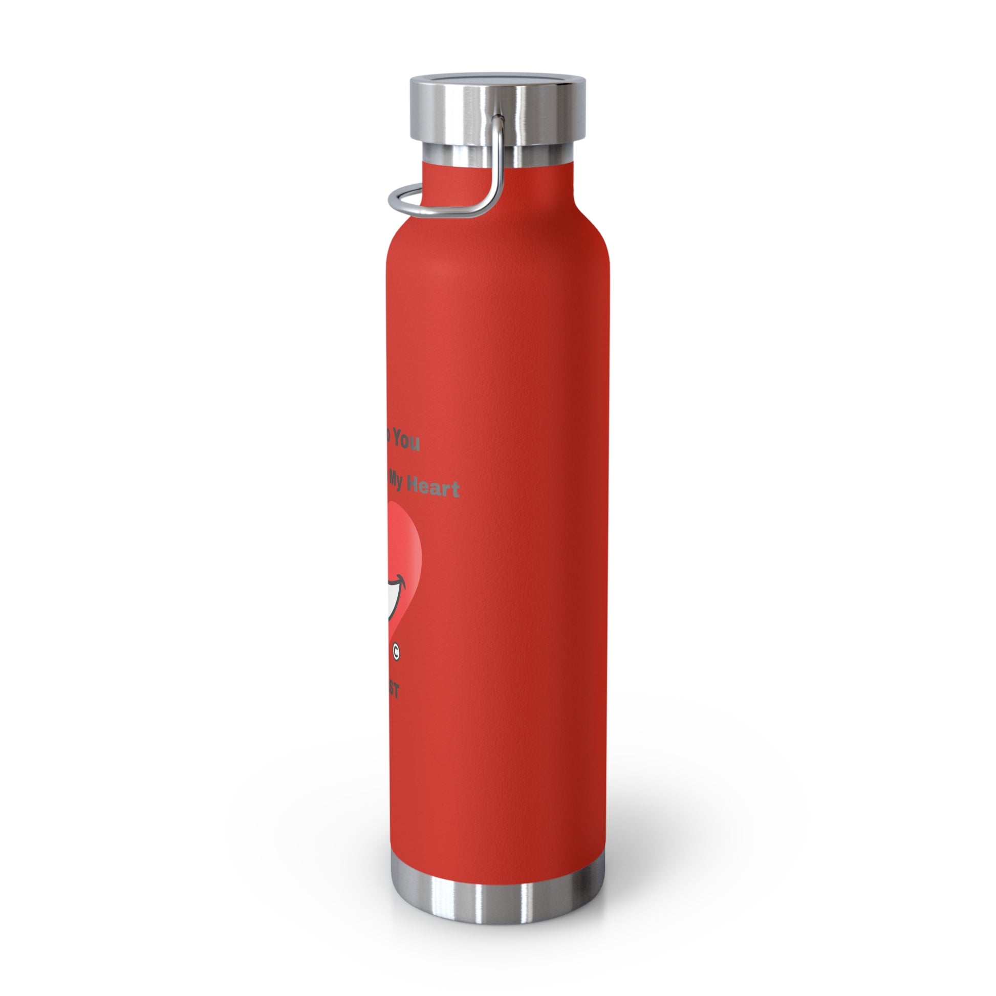 Enjoy and Extend Love with "I Smile From My Heart" and this Copper Vacuum Insulated Bottle, 22oz  | Extend Total *Kindness with "Paz FAST, The Love Solution" - The Love Solution