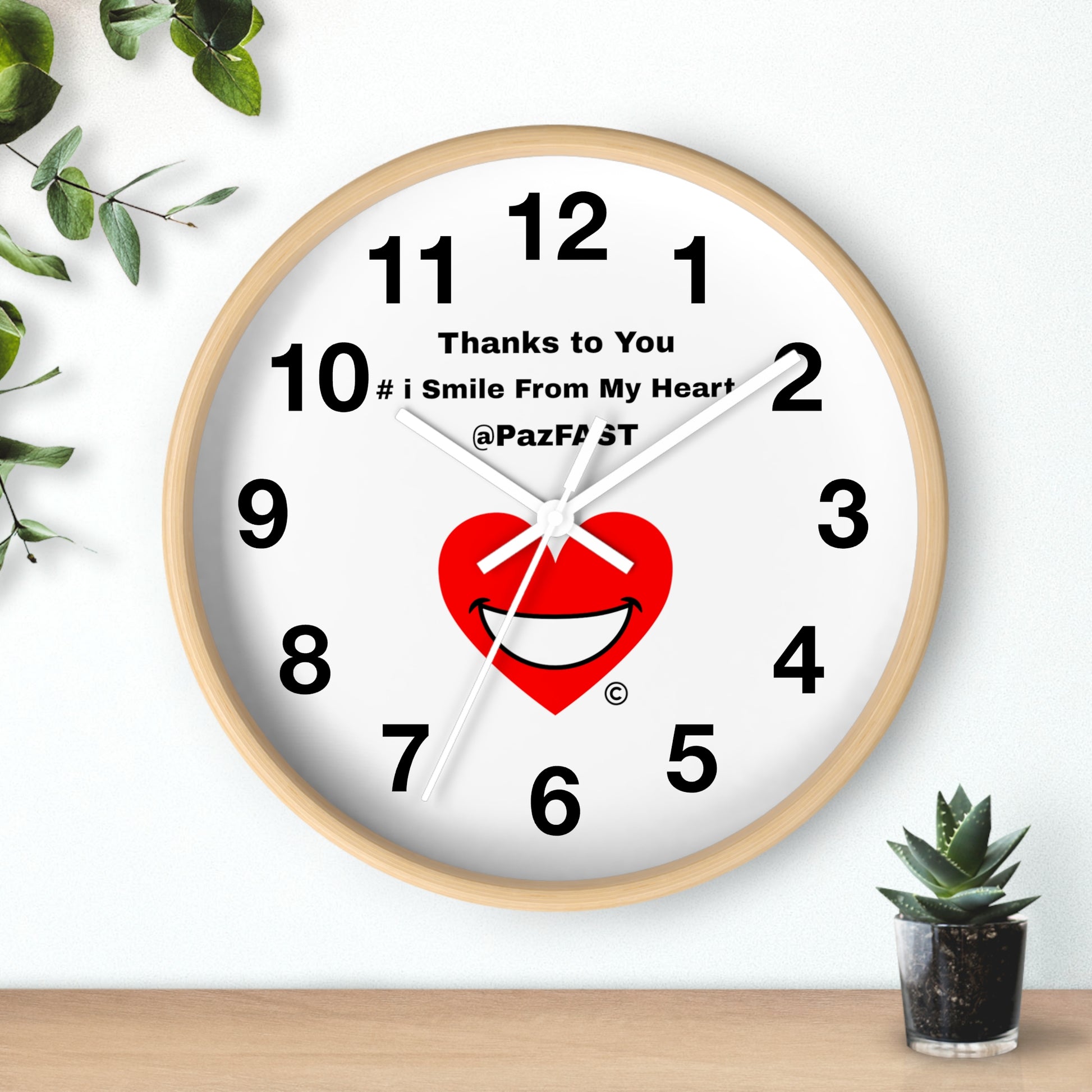 Wall Clock | Extend Total *Kindness with "Paz FAST, The Love Solution" - The Love Solution