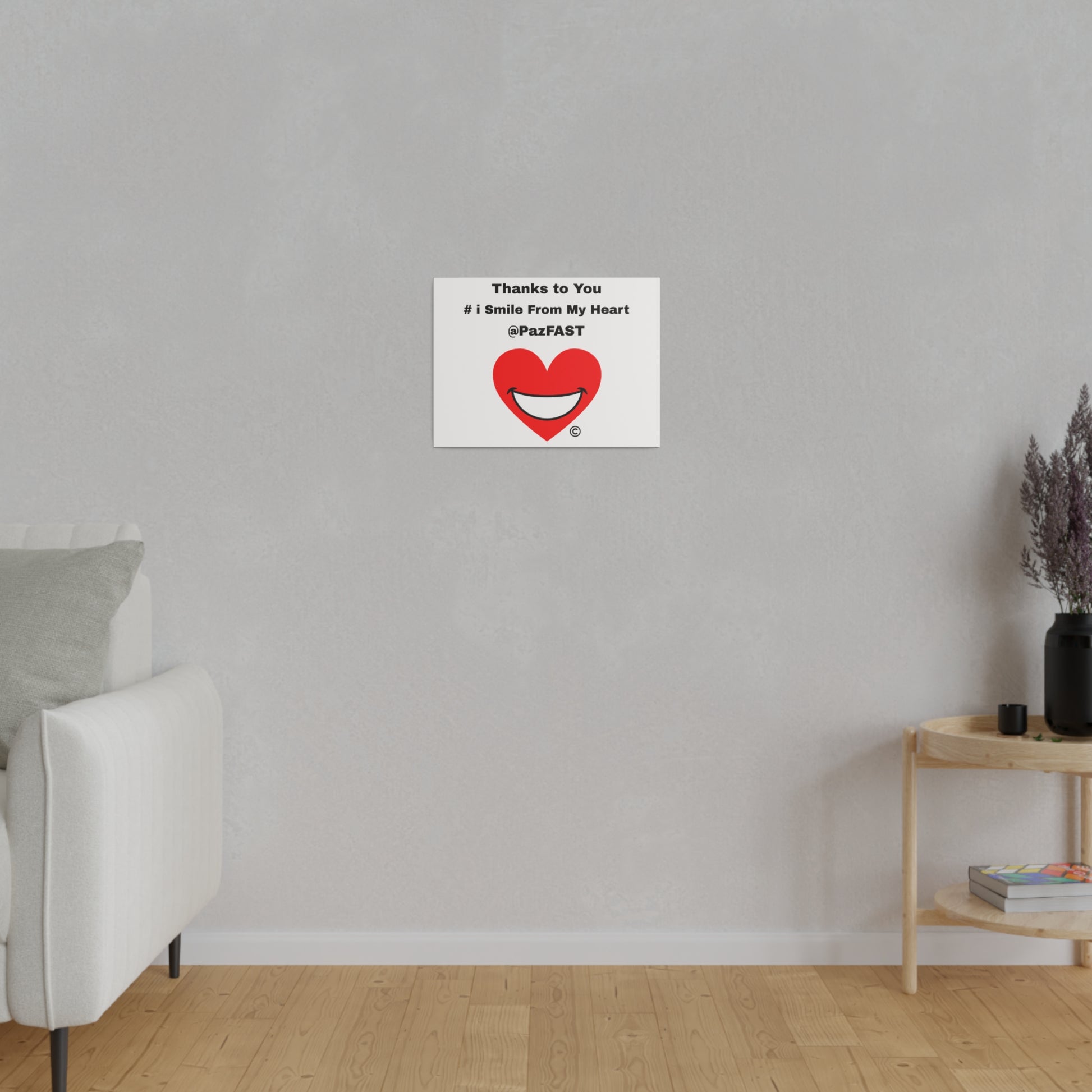 Matte Canvas, Stretched, 0.75" | Extend Total *Kindness with "Paz FAST, The Love Solution" - The Love Solution