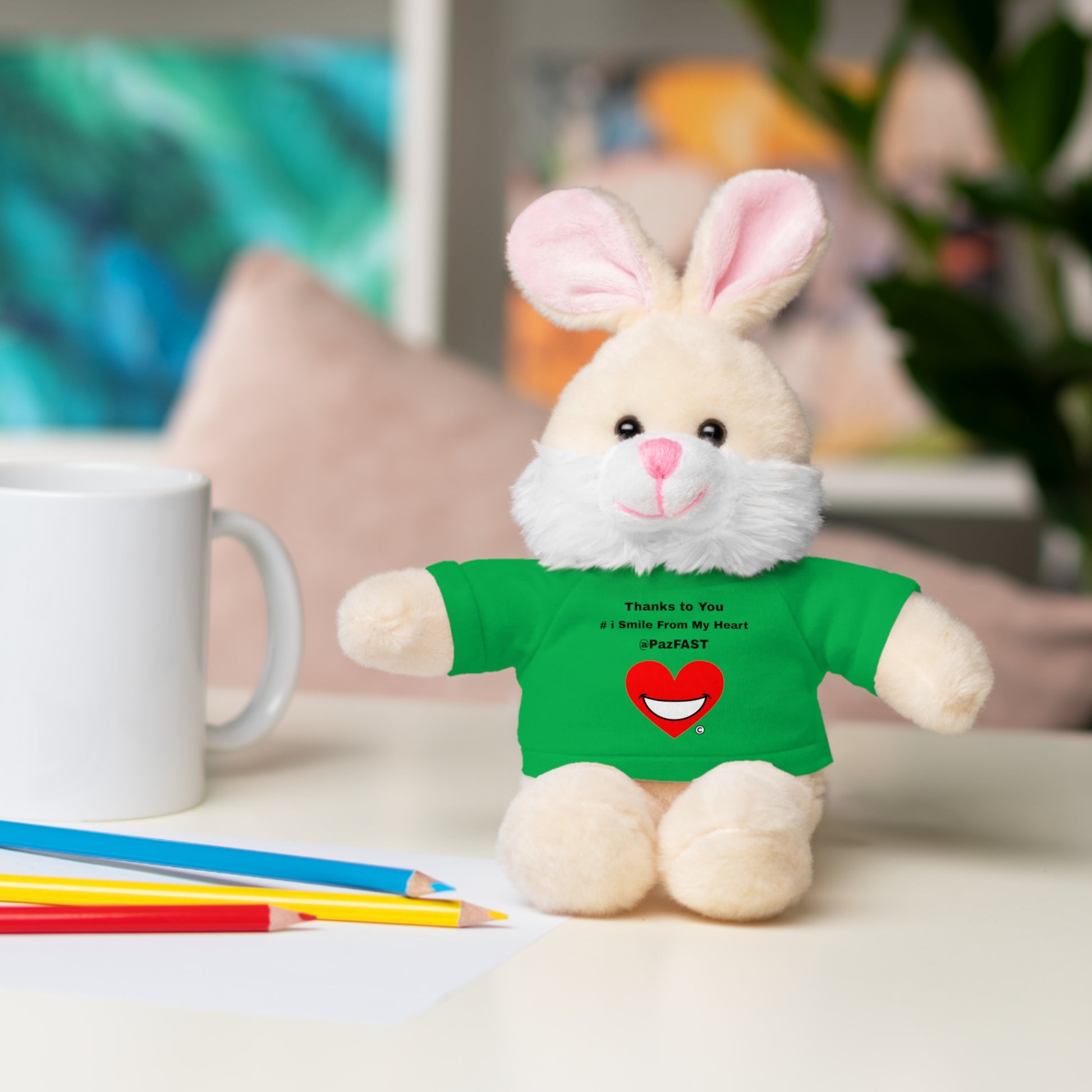 Stuffed Animals with Tee | Extend Total *Kindness with "Paz FAST, The Love Solution" - The Love Solution