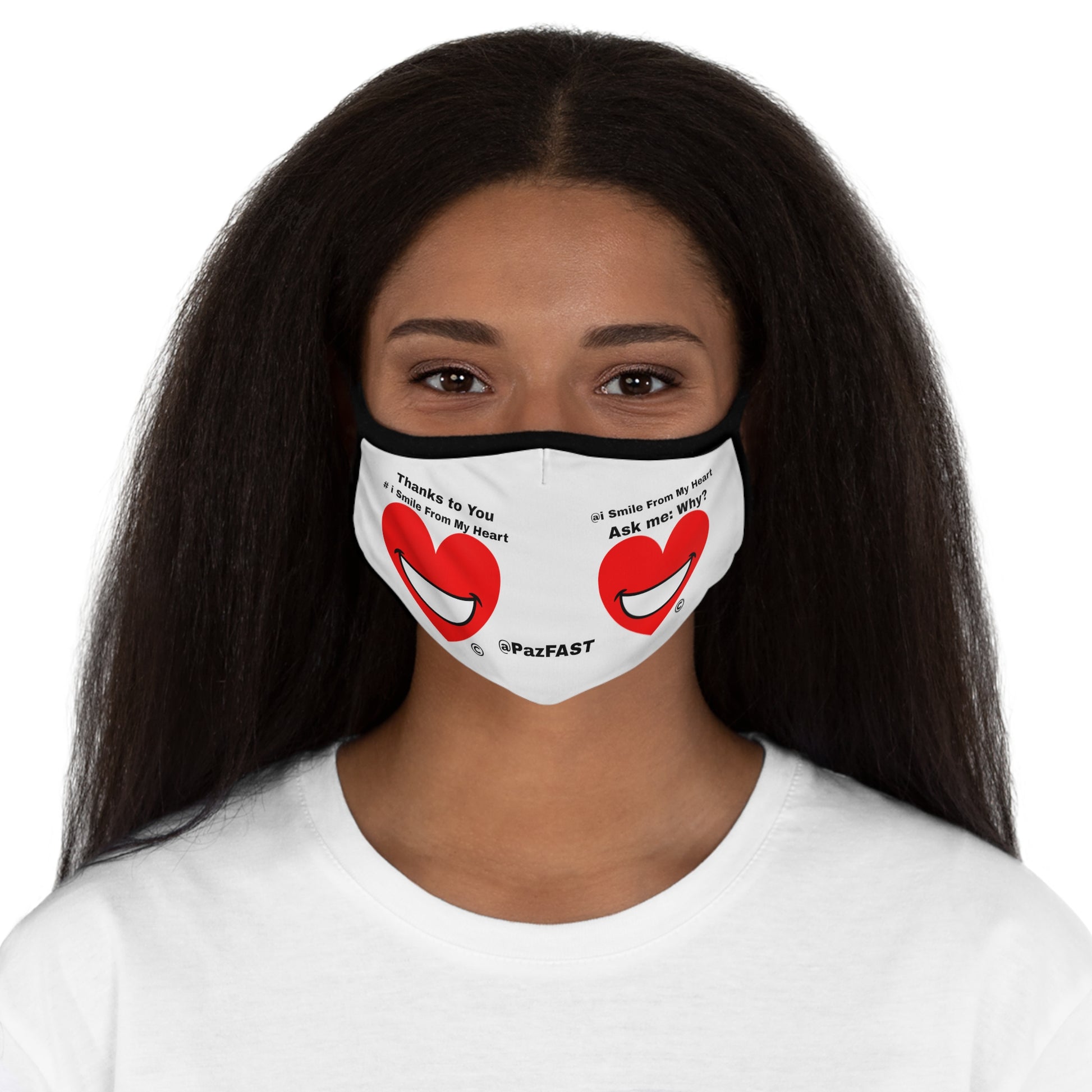 Fitted Polyester Face Mask | Extend Total *Kindness with "Paz FAST, The Love Solution" - The Love Solution