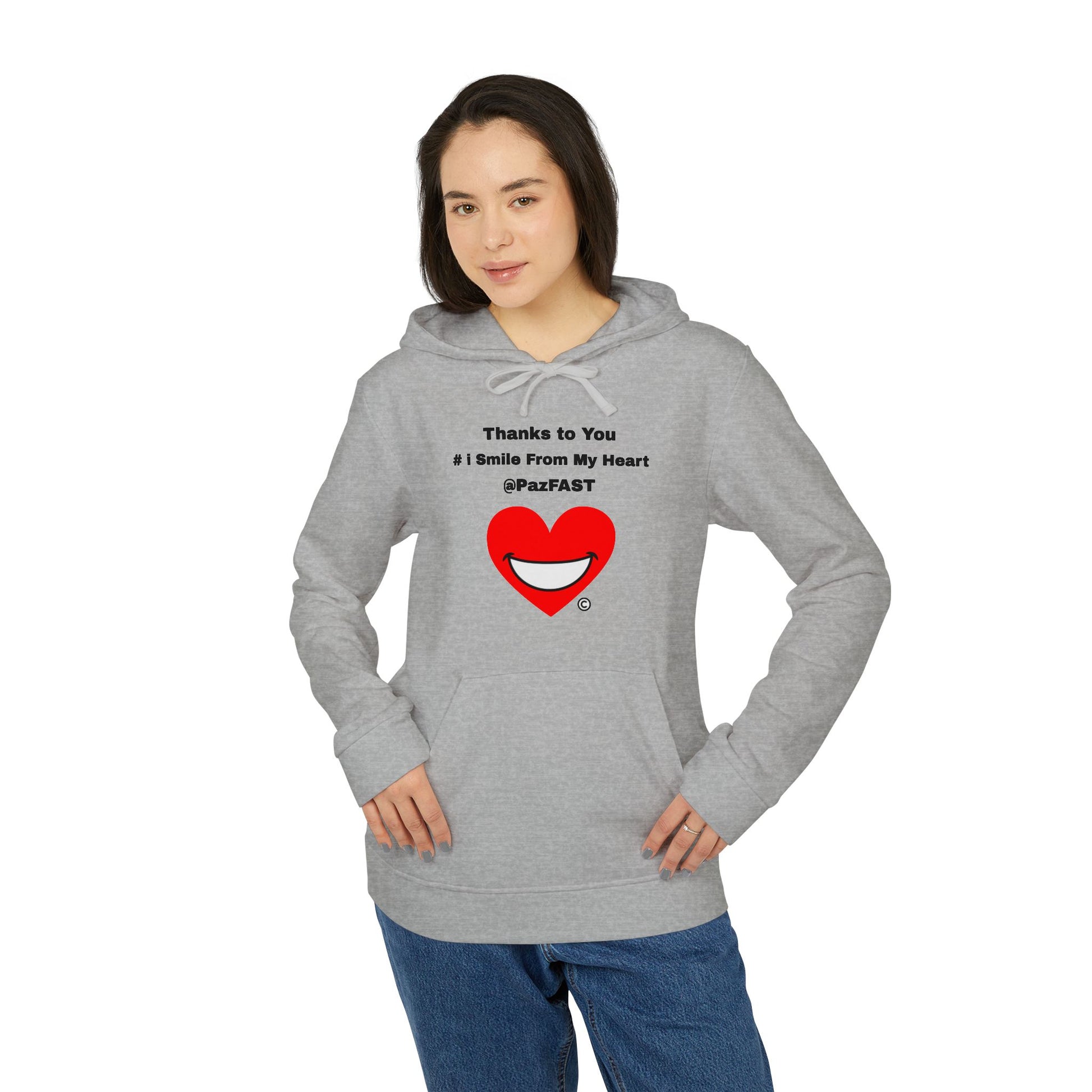 Adidas® Unisex Fleece Hoodie | Extend Total *Kindness with "Paz FAST, The Love Solution" - The Love Solution