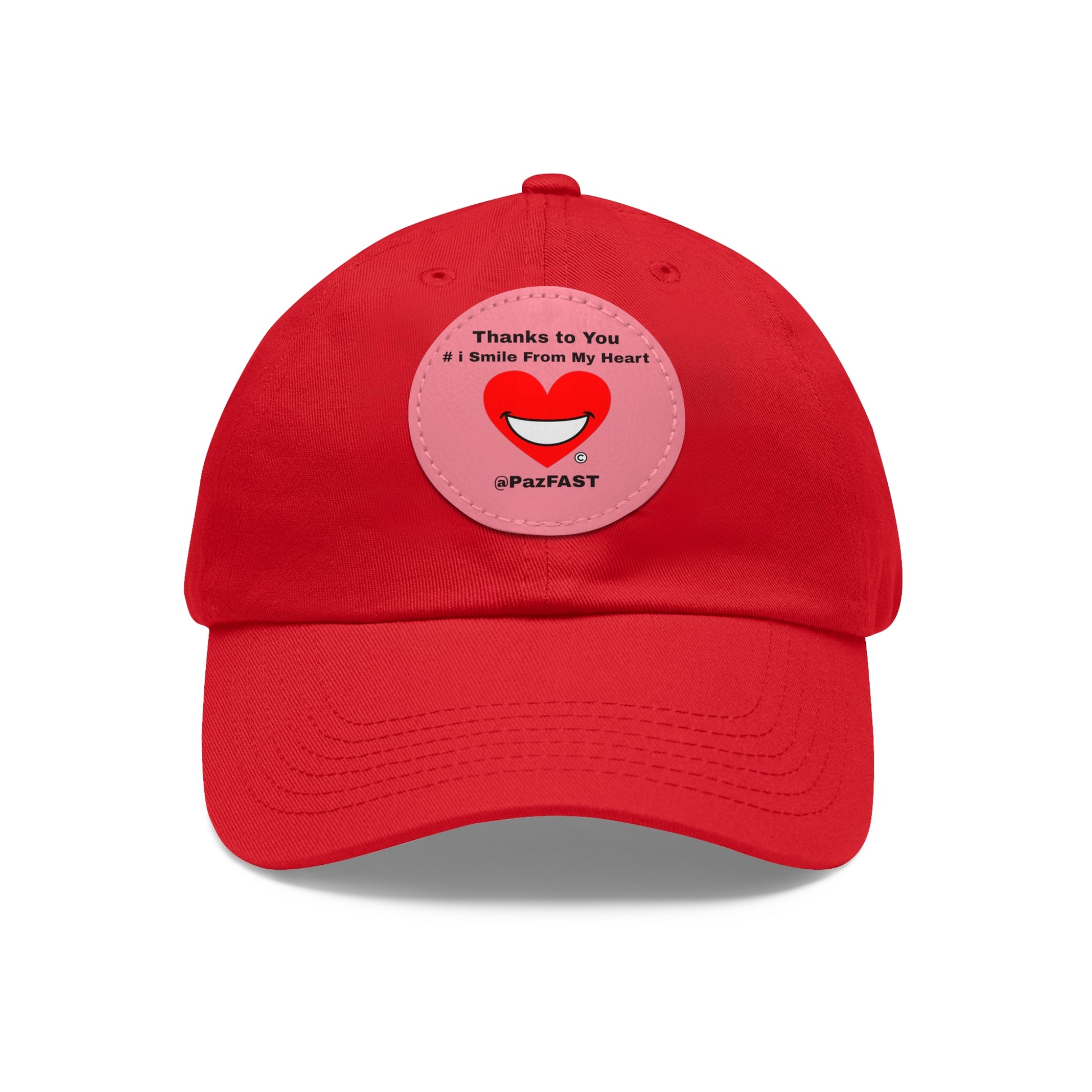 Dad Hat with Leather Patch (Round) | Extend Total *Kindness with "Paz FAST, The Love Solution" - The Love Solution