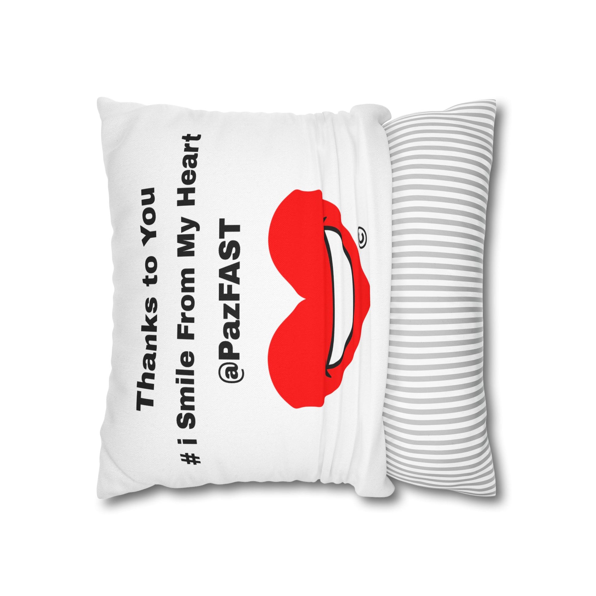 Spun Polyester Square Pillowcase | Extend Total *Kindness with "Paz FAST, The Love Solution" - The Love Solution