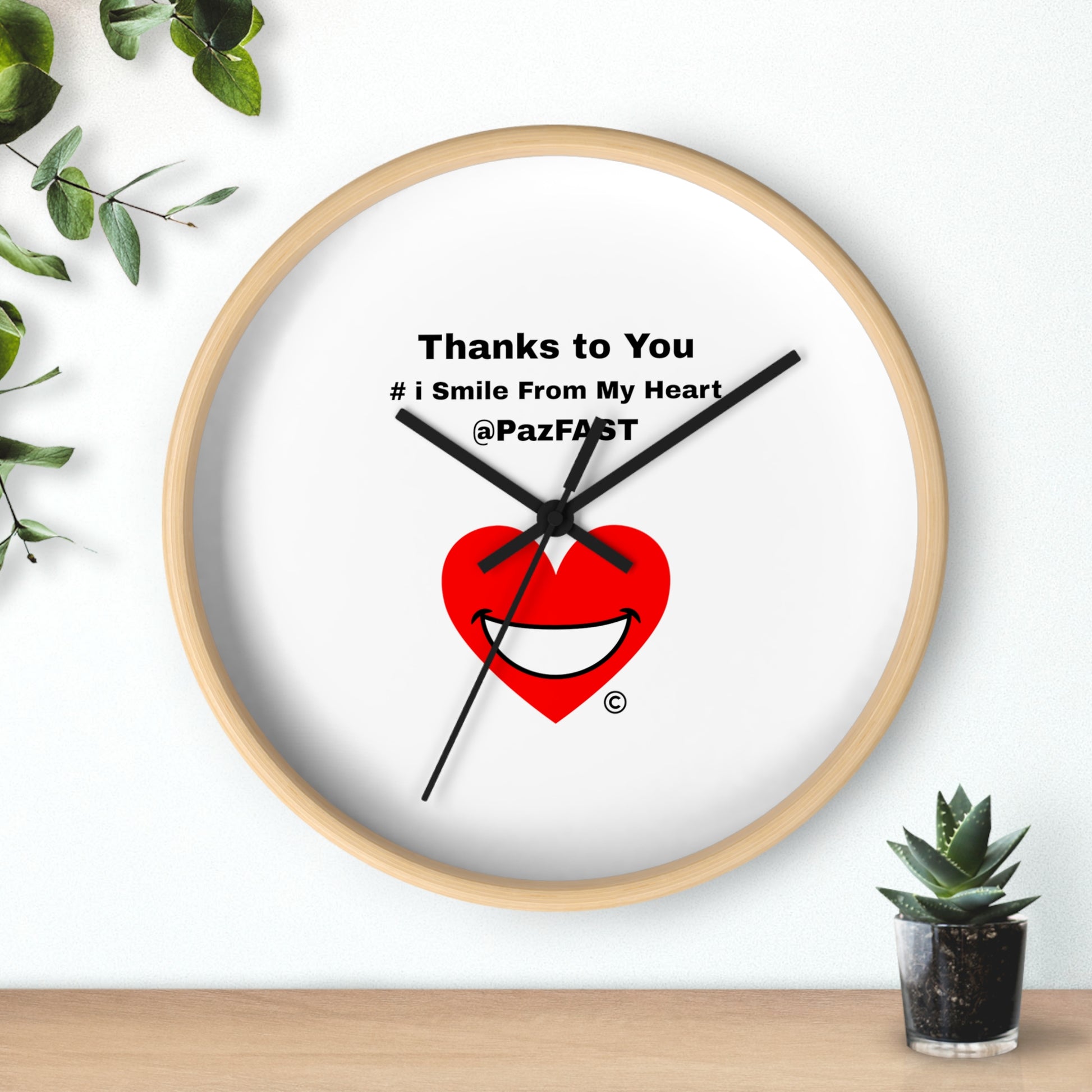 Wall Clock | Extend Total *Kindness with "Paz FAST, The Love Solution" - The Love Solution