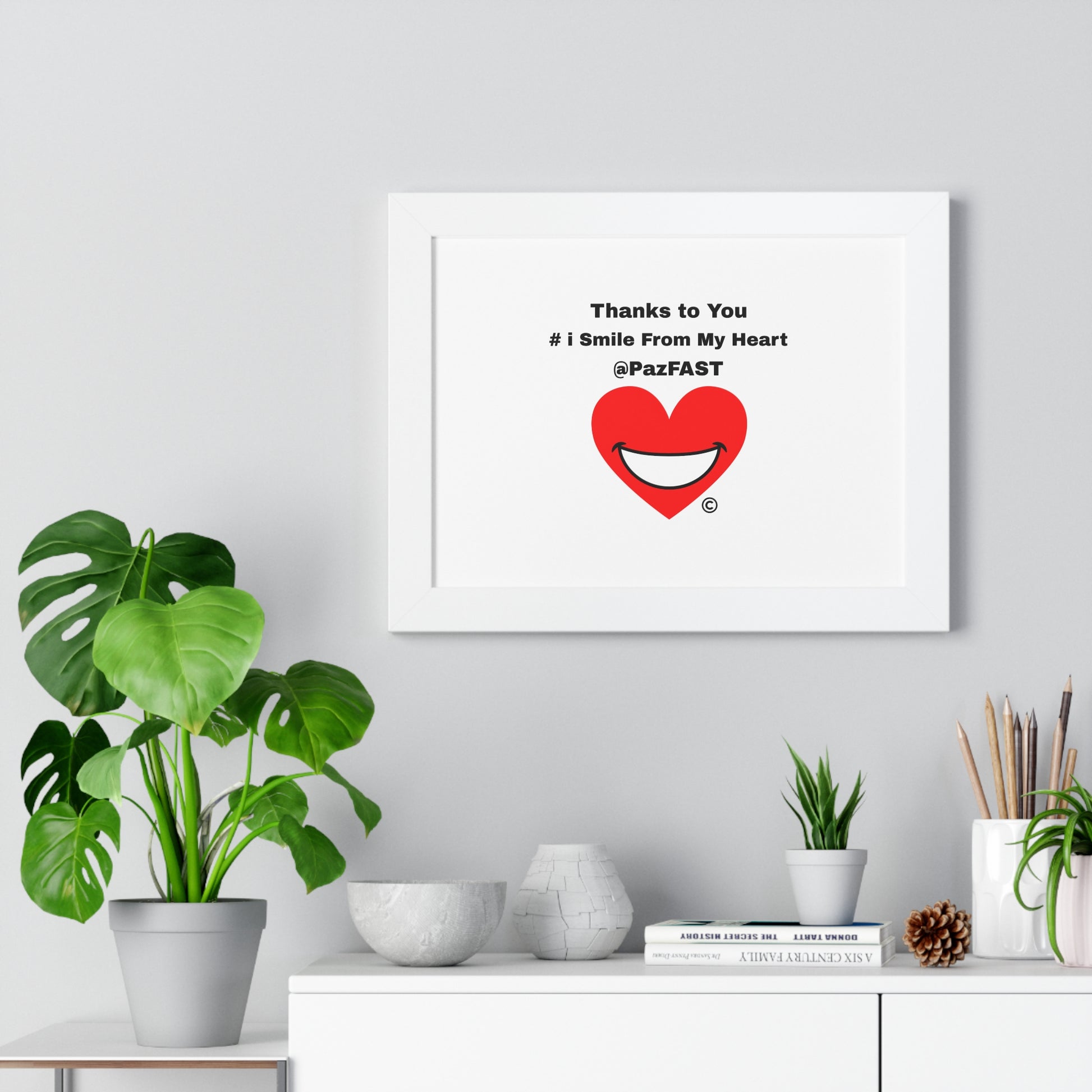 Framed Horizontal Poster | Extend Total *Kindness with "Paz FAST, The Love Solution" - The Love Solution