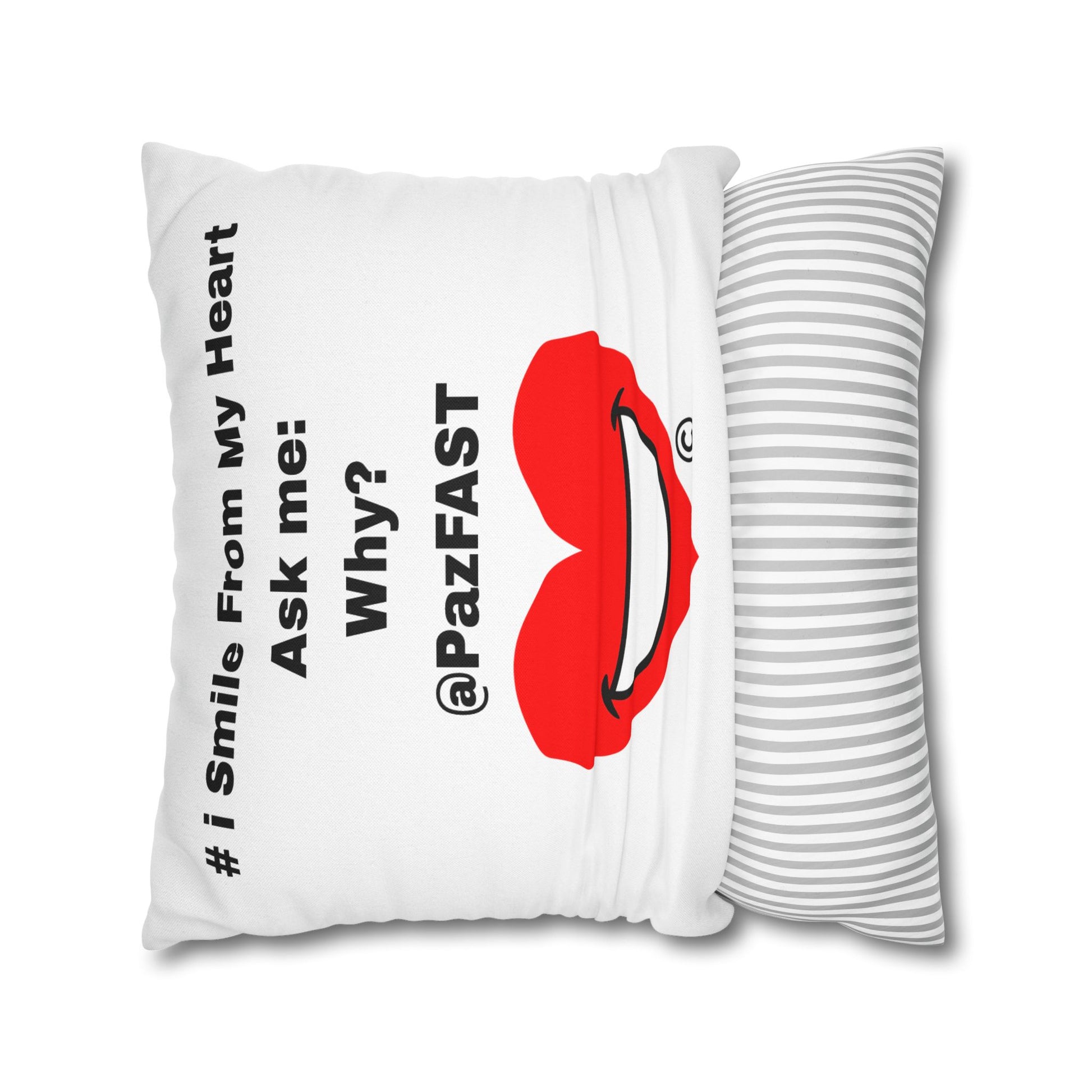 Spun Polyester Square Pillowcase | Extend Total *Kindness with "Paz FAST, The Love Solution" - The Love Solution