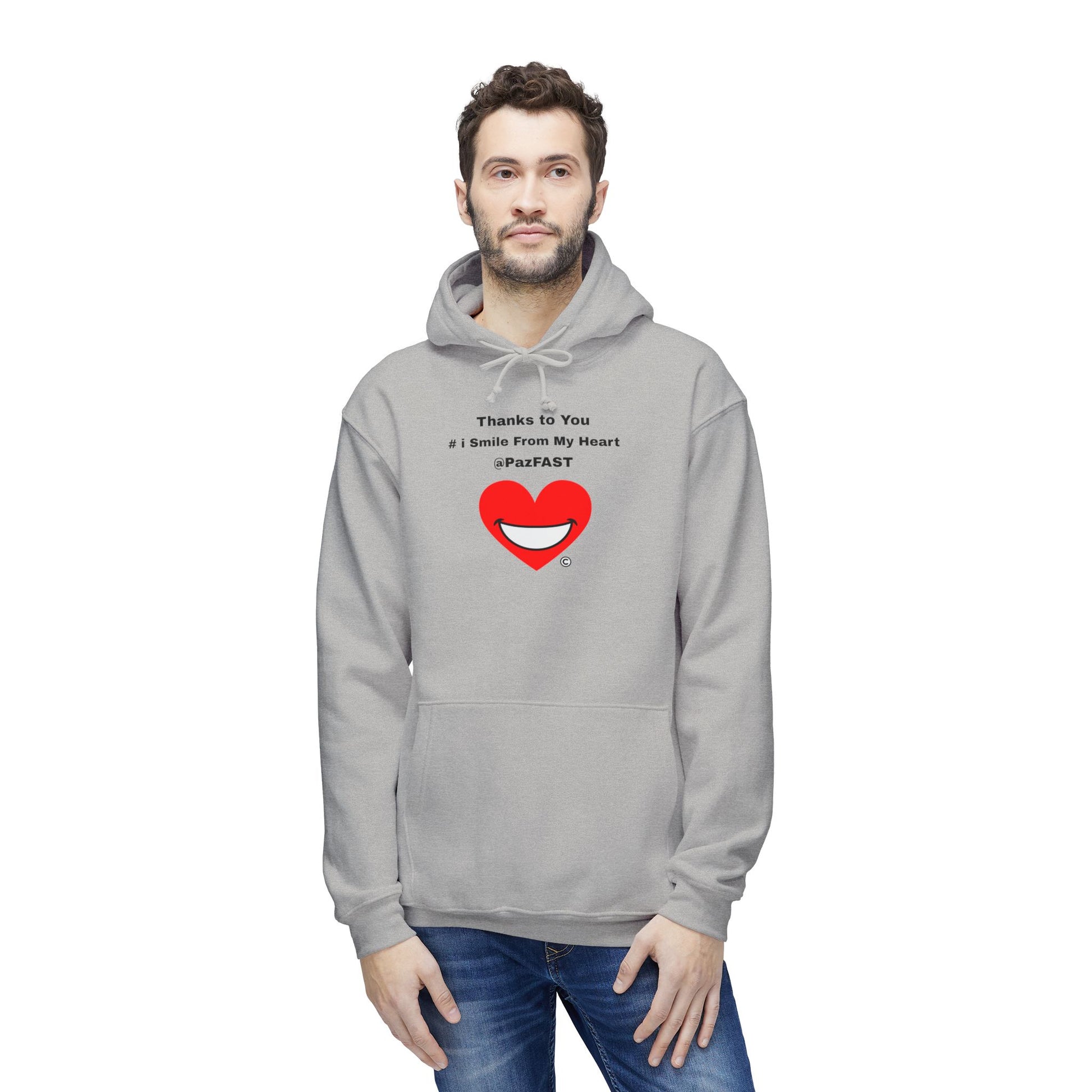 Unisex Hooded Sweatshirt, Made in US | Extend Total *Kindness with "Paz FAST, The Love Solution" - The Love Solution