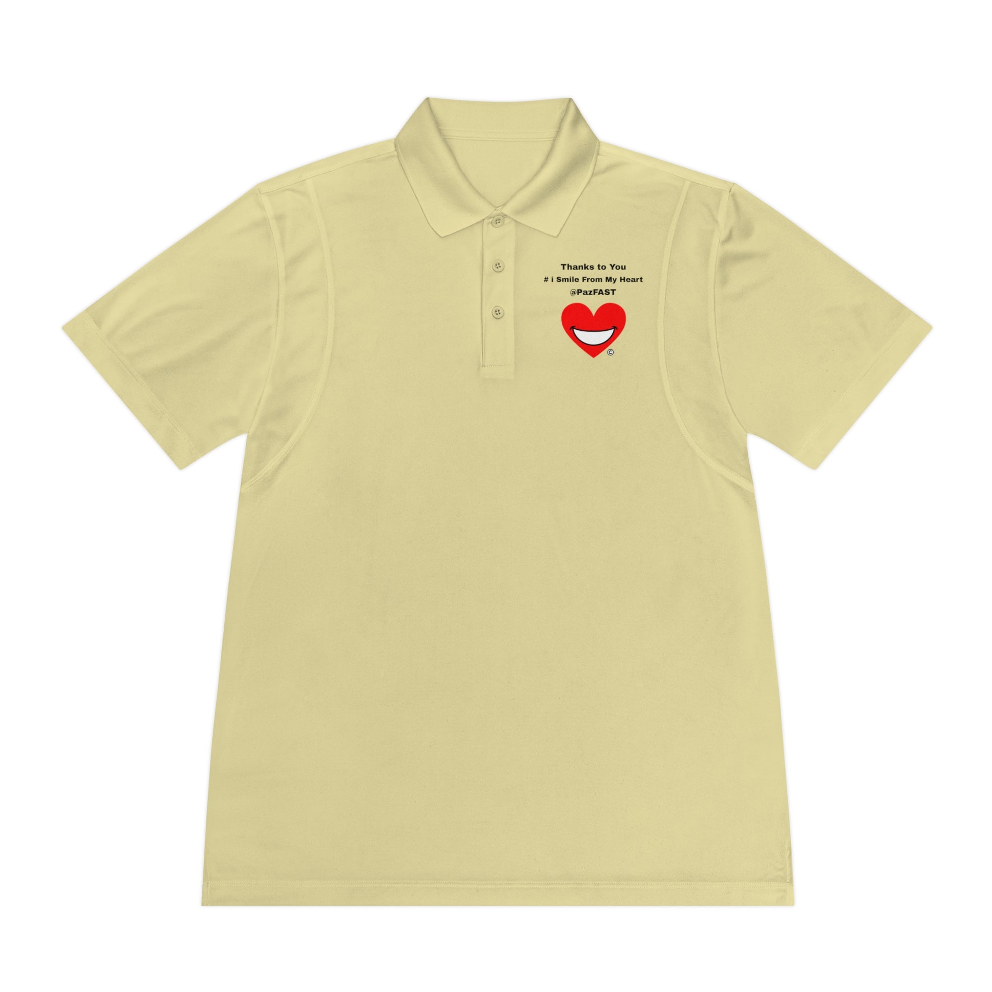 Men's Sport Polo Shirt | Extend Total *Kindness with "Paz FAST, The Love Solution" - The Love Solution