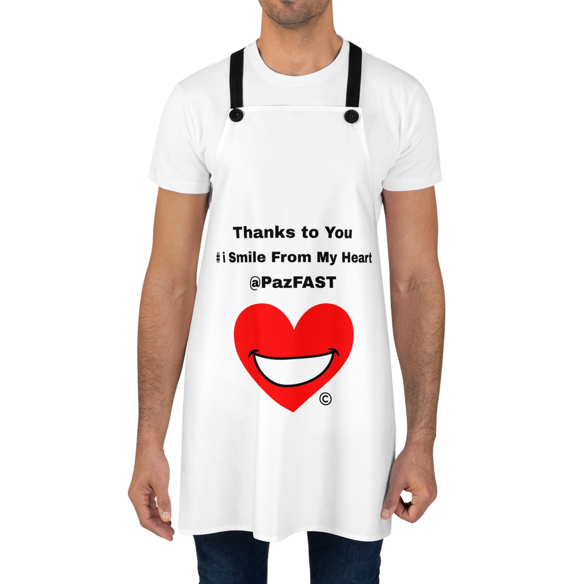 Durable Lightweight Poly Twill Apron (AOP) | Extend Total *Kindness with "Paz FAST, The Love Solution" - The Love Solution