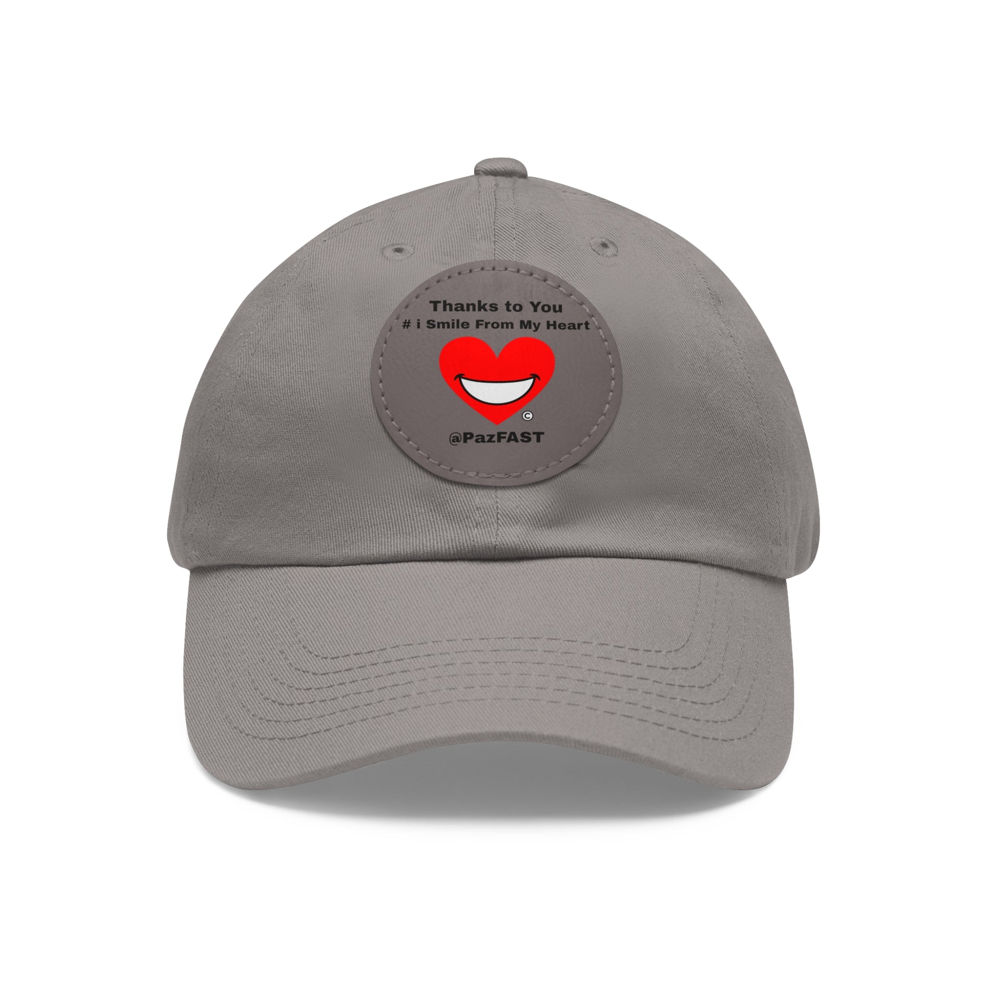 Dad Hat with Leather Patch (Round) | Extend Total *Kindness with "Paz FAST, The Love Solution" - The Love Solution