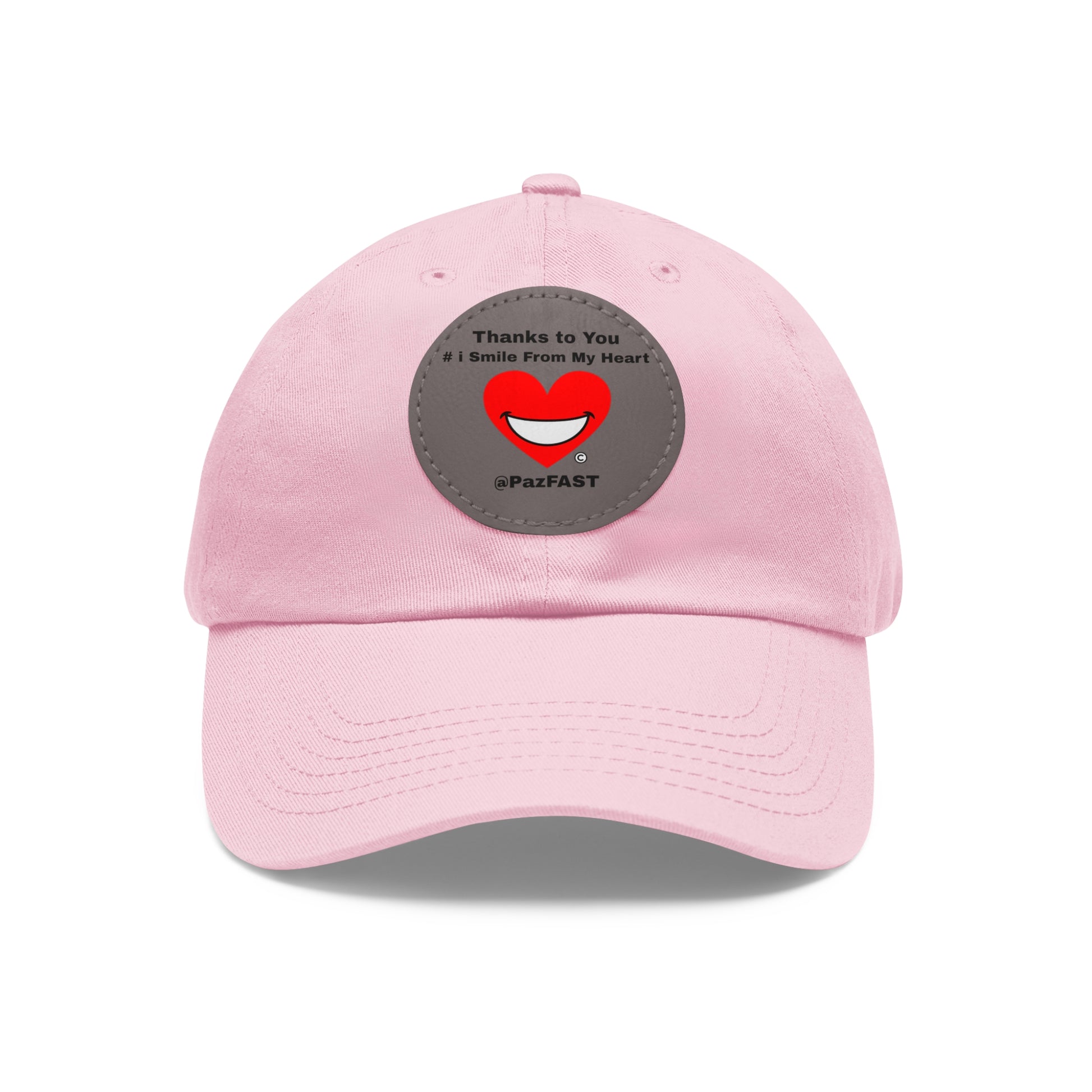 Dad Hat with Leather Patch (Round) | Extend Total *Kindness with "Paz FAST, The Love Solution" - The Love Solution