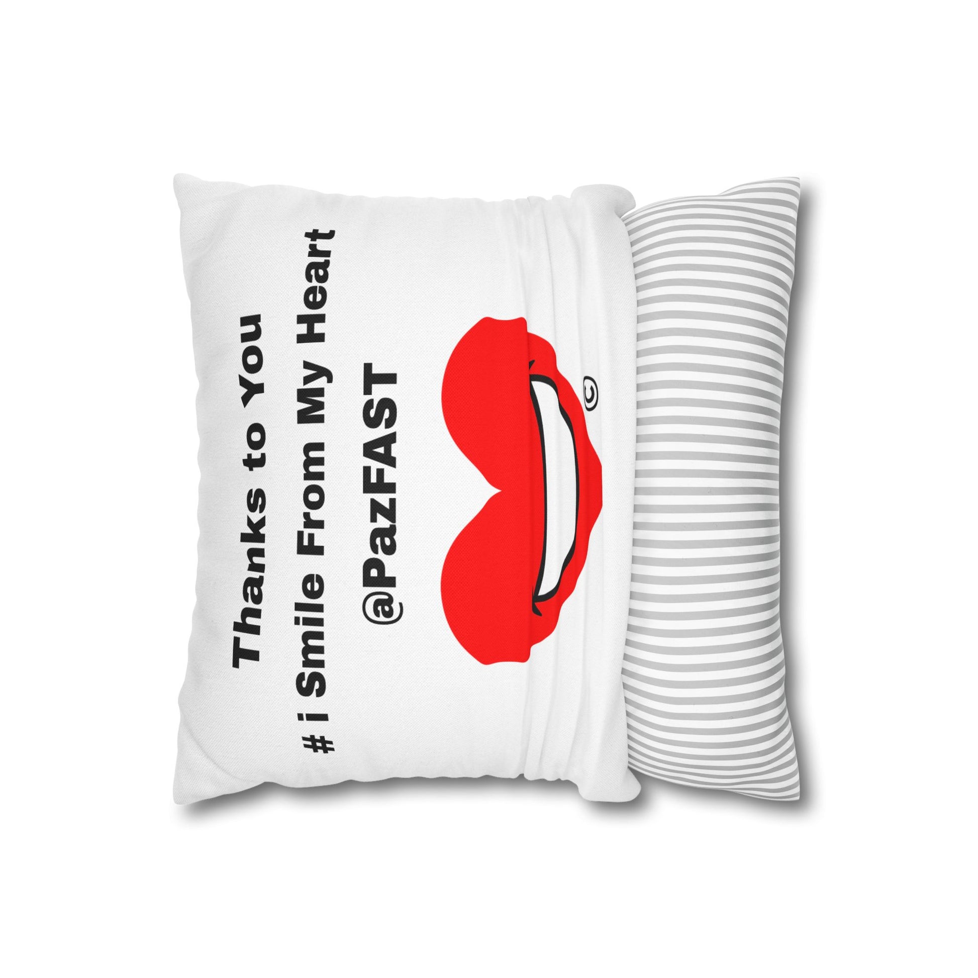 Spun Polyester Square Pillowcase | Extend Total *Kindness with "Paz FAST, The Love Solution" - The Love Solution