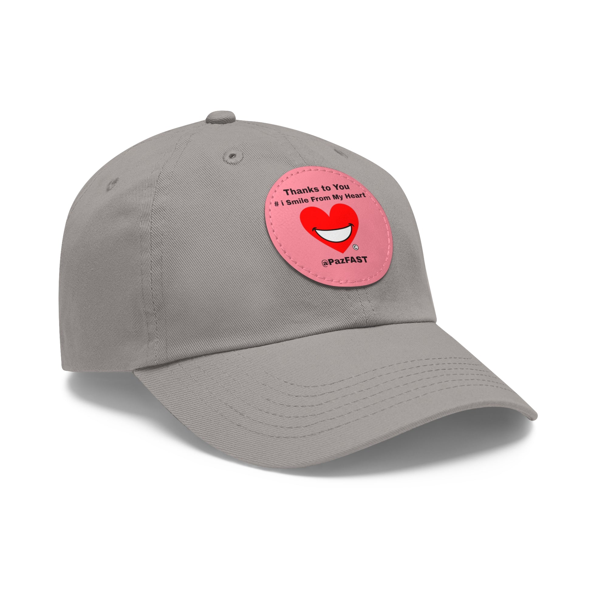 Dad Hat with Leather Patch (Round) | Extend Total *Kindness with "Paz FAST, The Love Solution" - The Love Solution