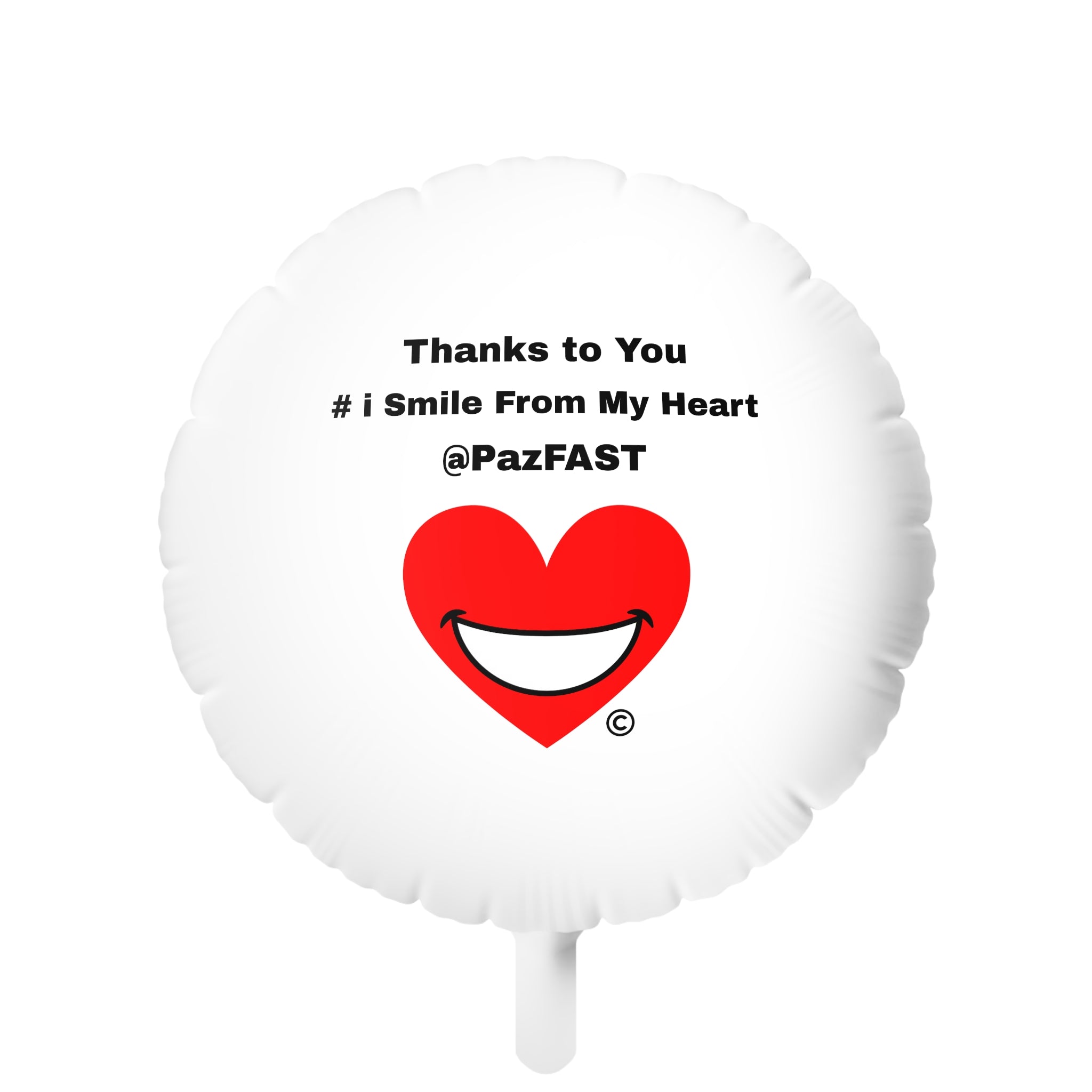 Mylar Helium Balloon | Extend Total *Kindness with "Paz FAST, The Love Solution" - The Love Solution