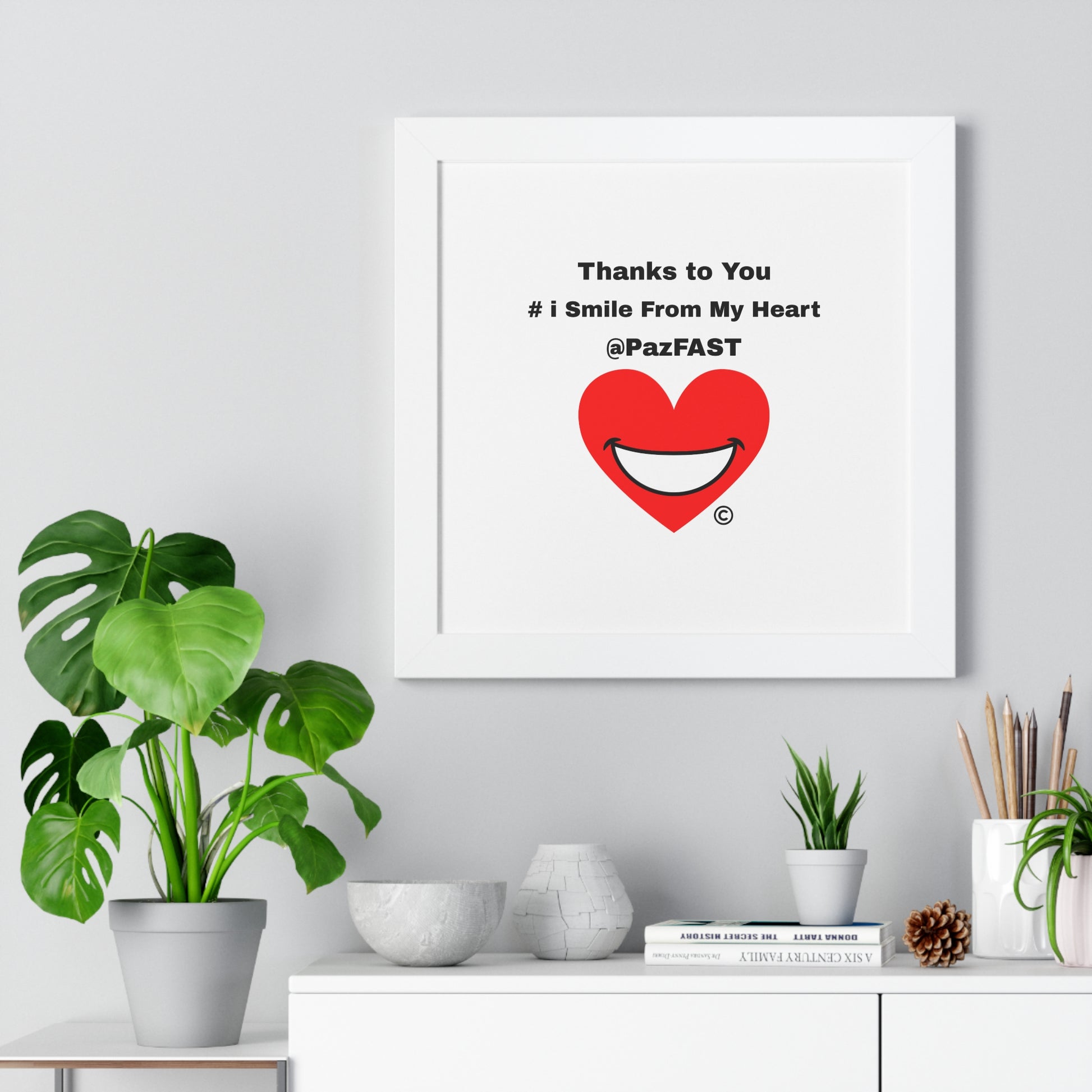 Framed Horizontal Poster | Extend Total *Kindness with "Paz FAST, The Love Solution" - The Love Solution