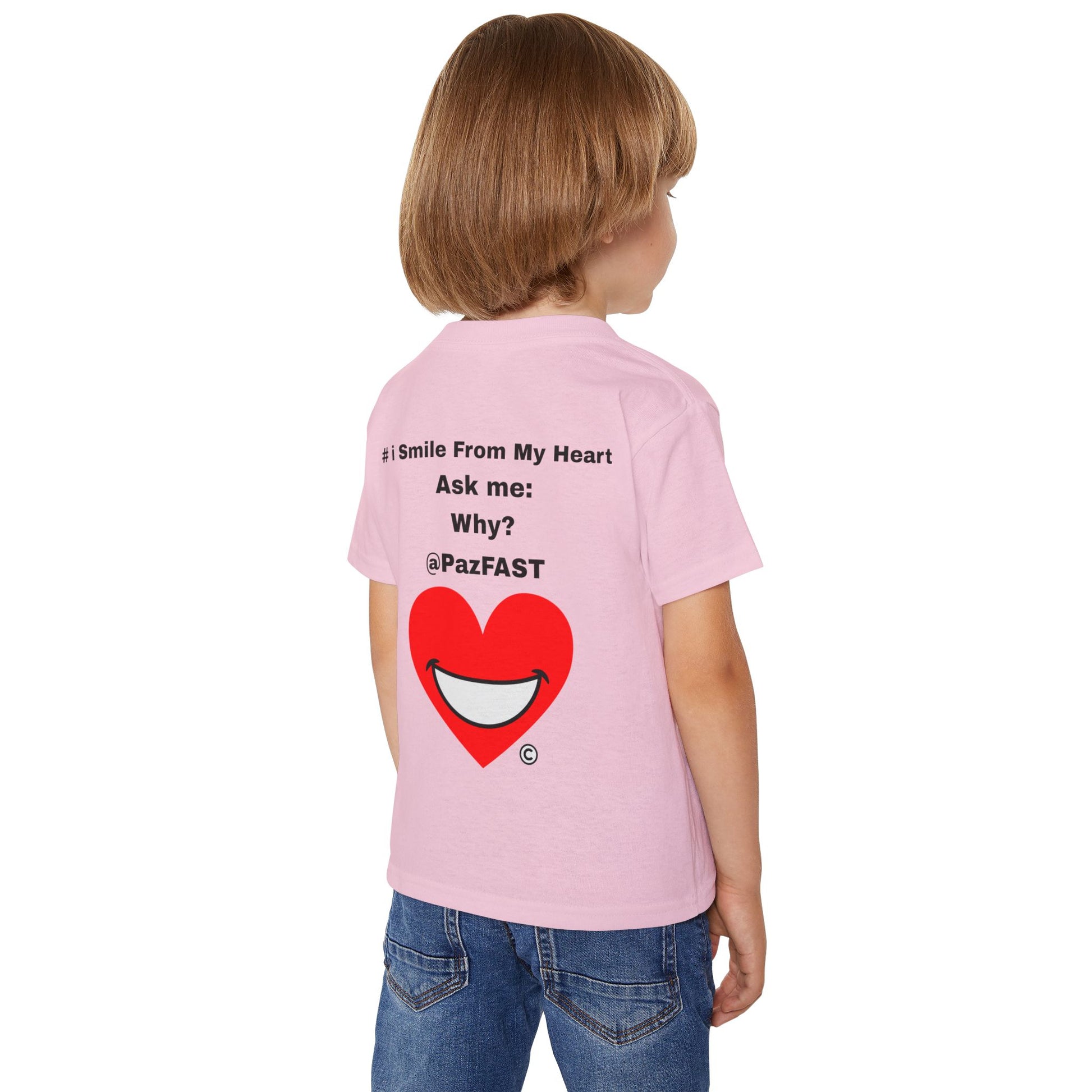 Heavy Cotton™ Toddler T-shirt | Extend Total *Kindness with "Paz FAST, The Love Solution" - The Love Solution