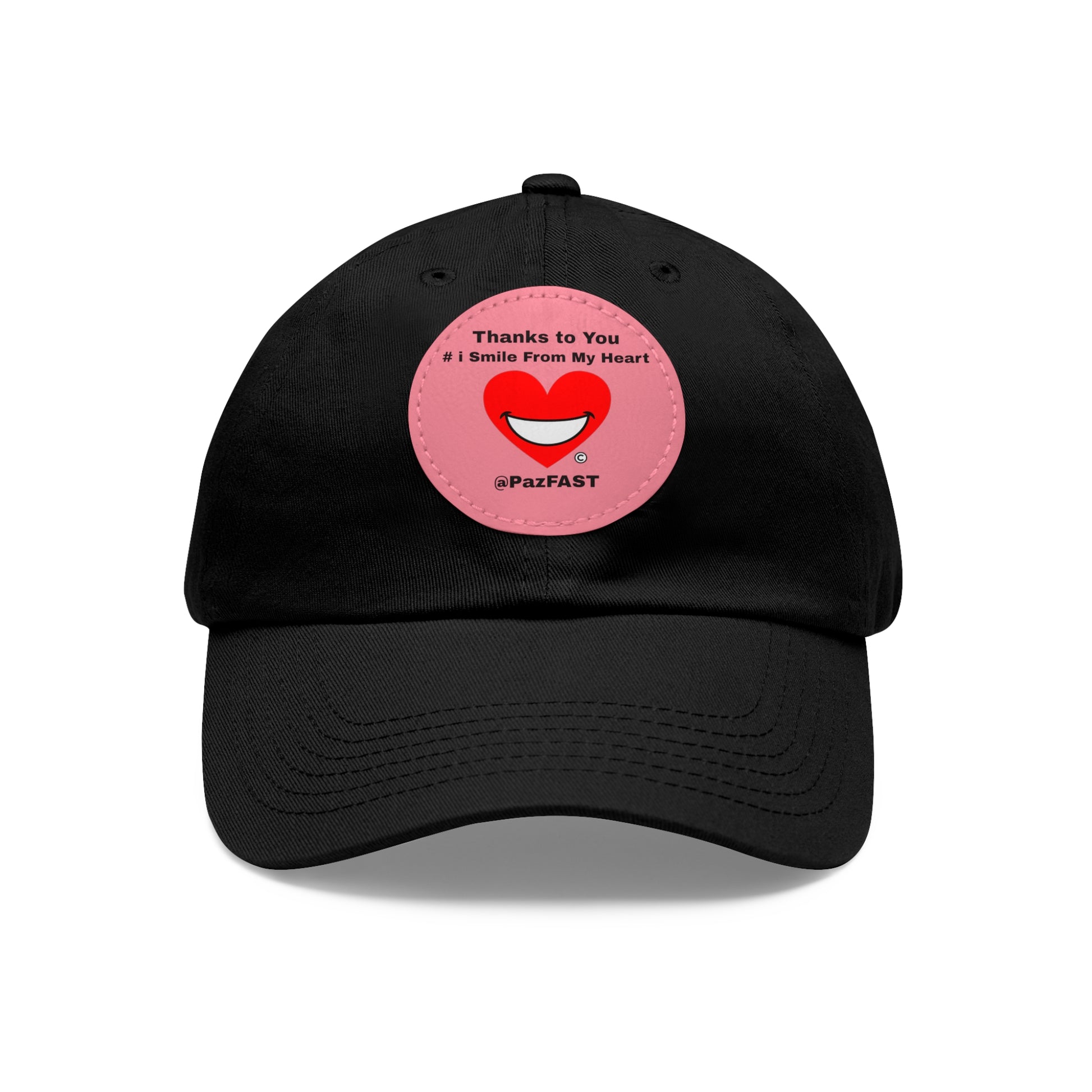 Dad Hat with Leather Patch (Round) | Extend Total *Kindness with "Paz FAST, The Love Solution" - The Love Solution