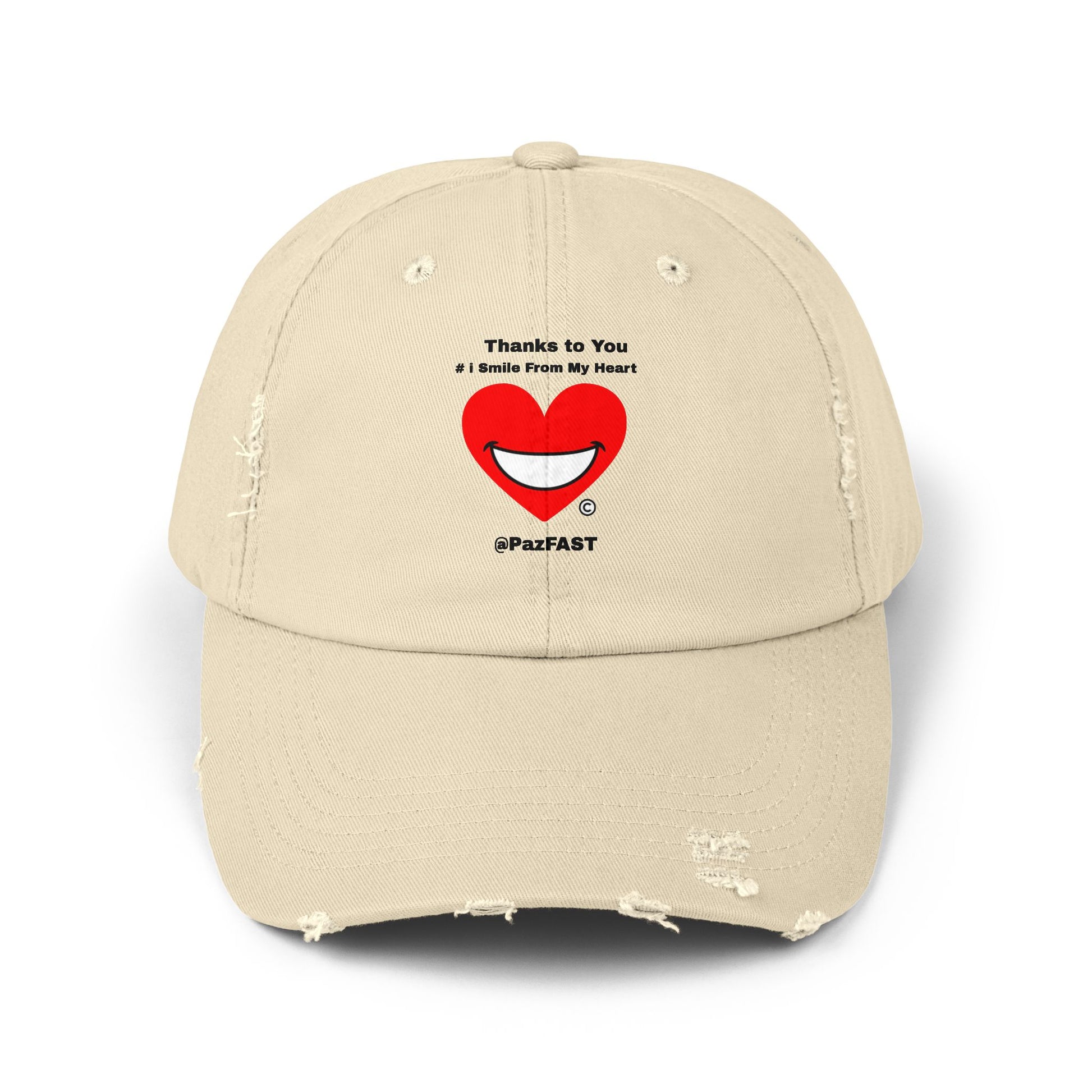 Unisex Distressed Cap | Extend Total *Kindness with "Paz FAST, The Love Solution" - The Love Solution