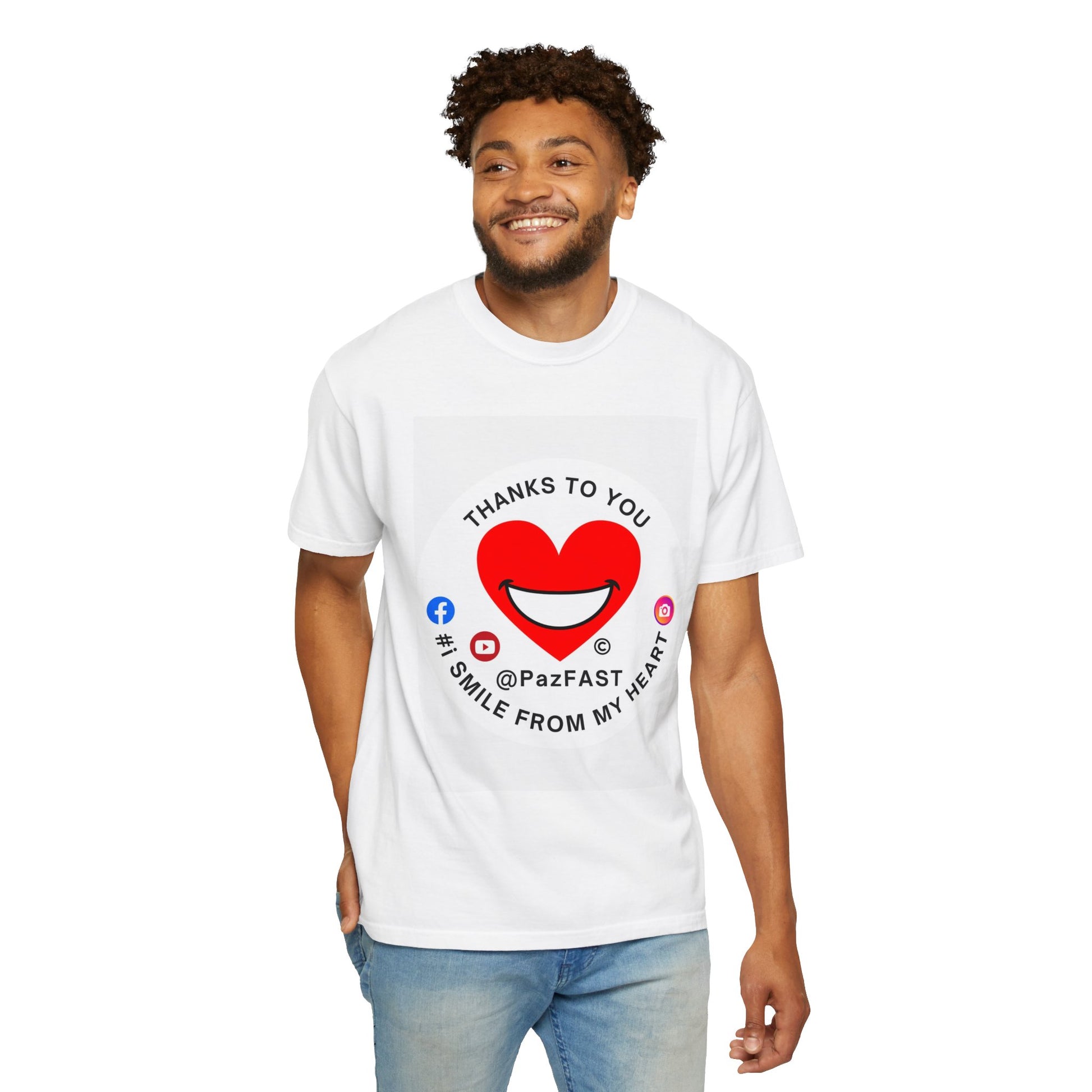 Unisex Garment-Dyed T-shirt | Extend Total *Kindness with "Paz FAST, The Love Solution" - The Love Solution