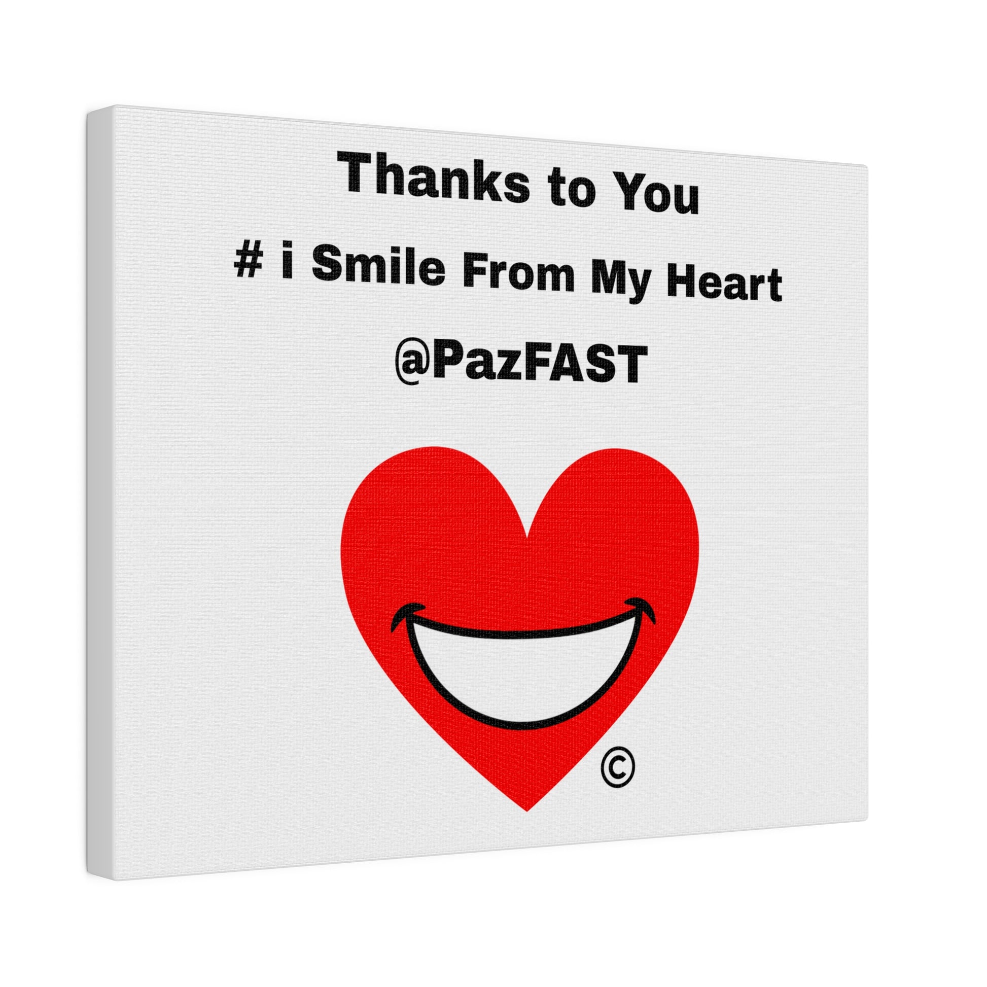 Matte Canvas, Stretched, 0.75" | Extend Total *Kindness with "Paz FAST, The Love Solution" - The Love Solution