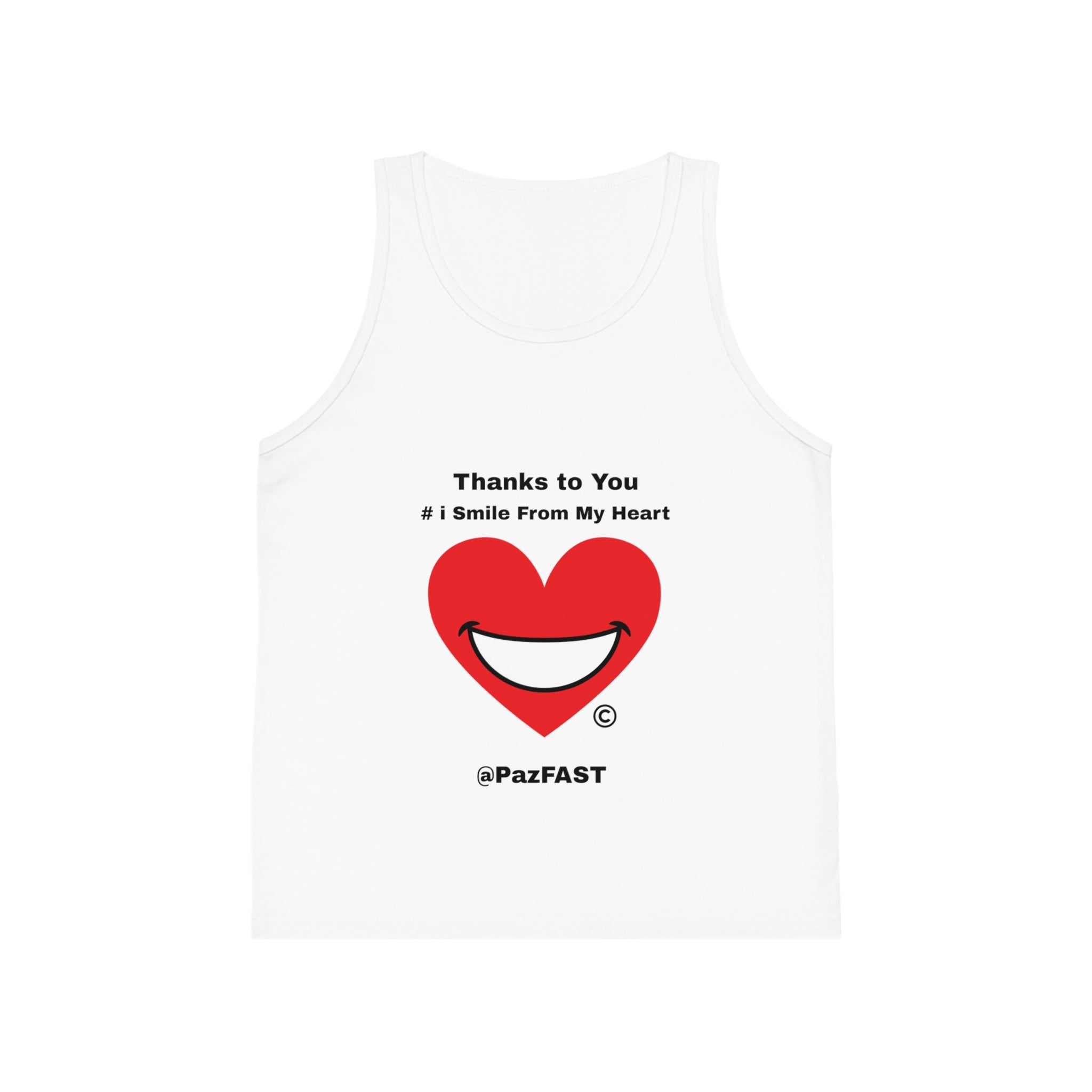 Kid's Jersey Tank Top | Extend Total *Kindness with "Paz FAST, The Love Solution" - The Love Solution