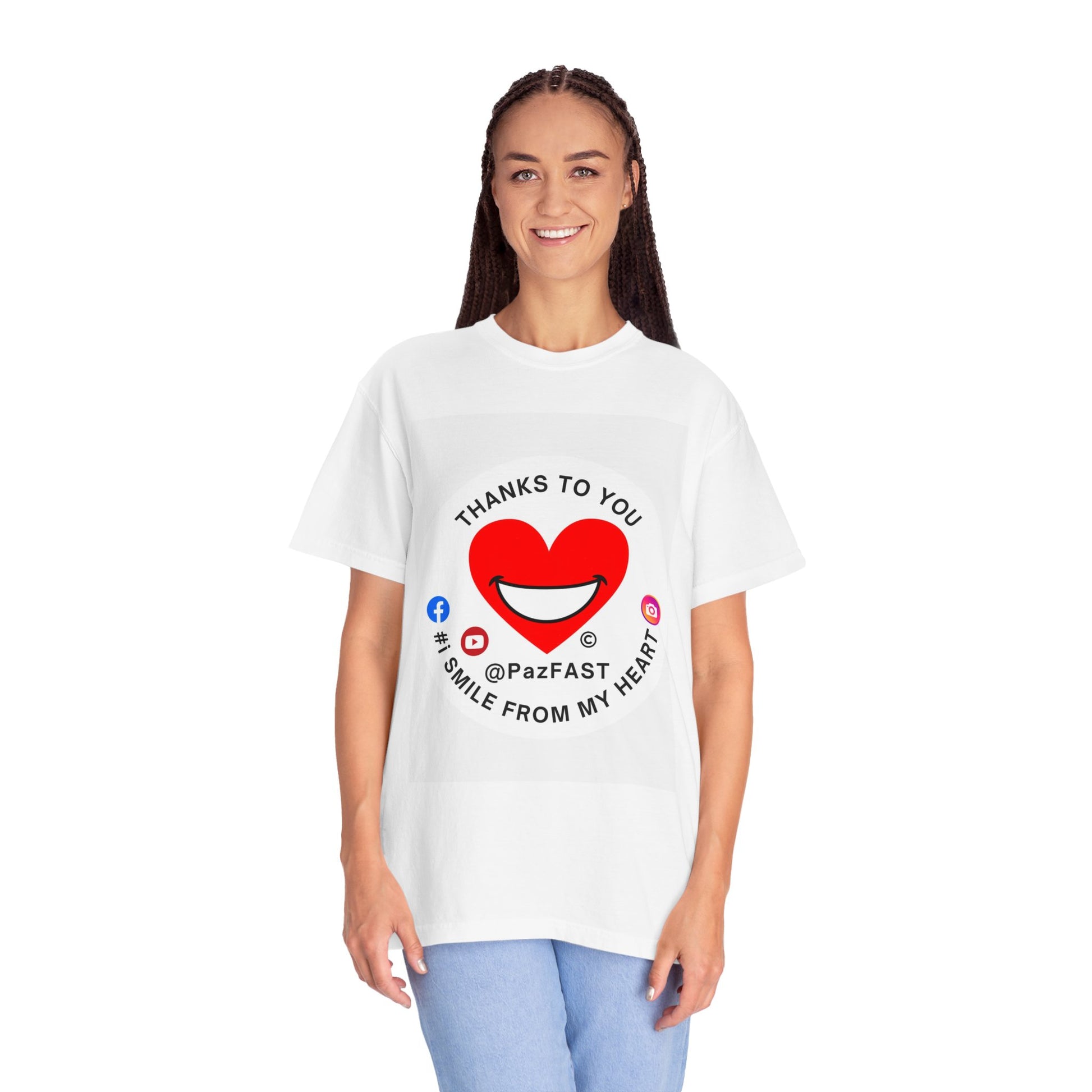 Unisex Garment-Dyed T-shirt | Extend Total *Kindness with "Paz FAST, The Love Solution" - The Love Solution