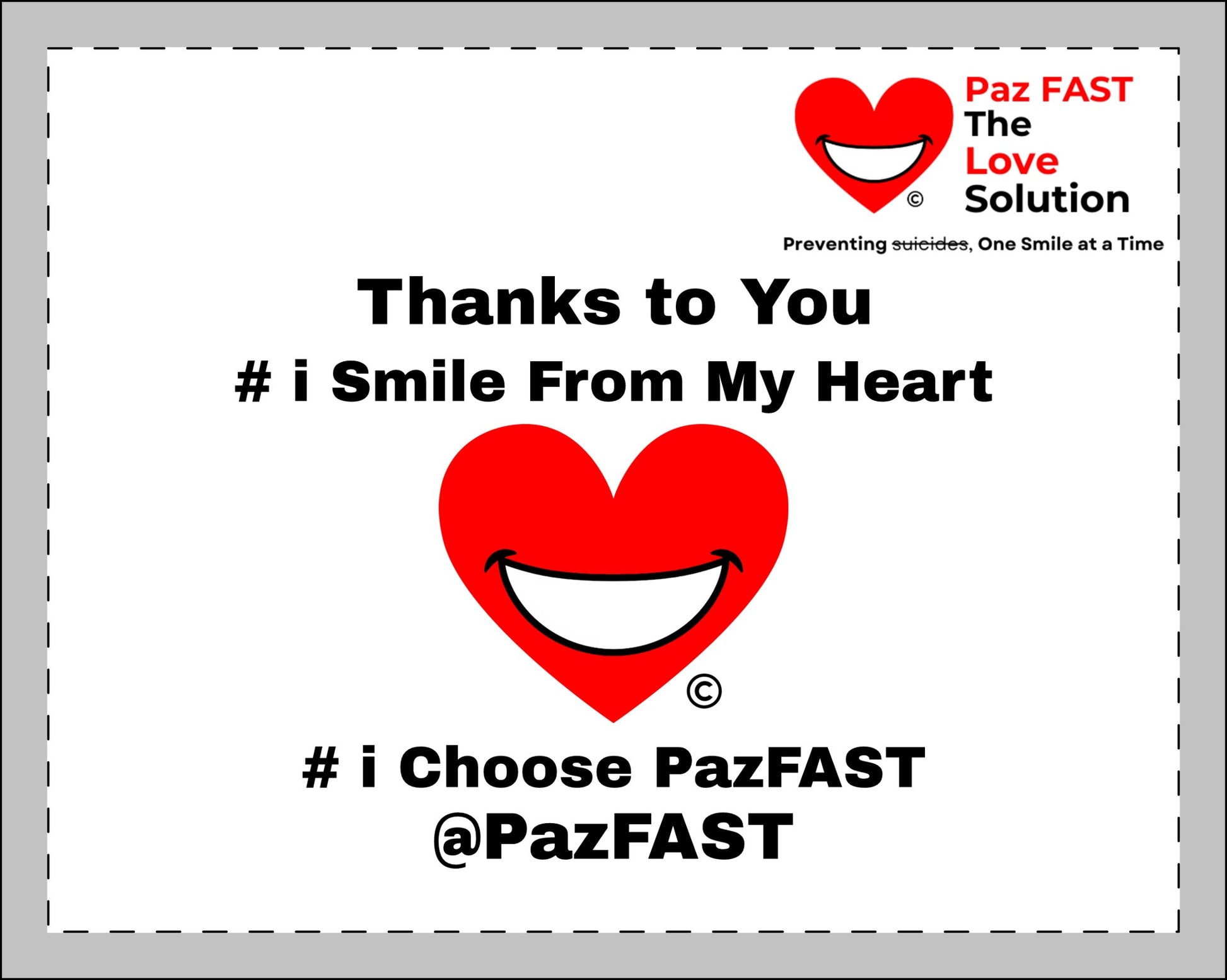 Framed Poster, Multi-Color | Extend Total *Kindness with "Paz FAST, The Love Solution" - The Love Solution