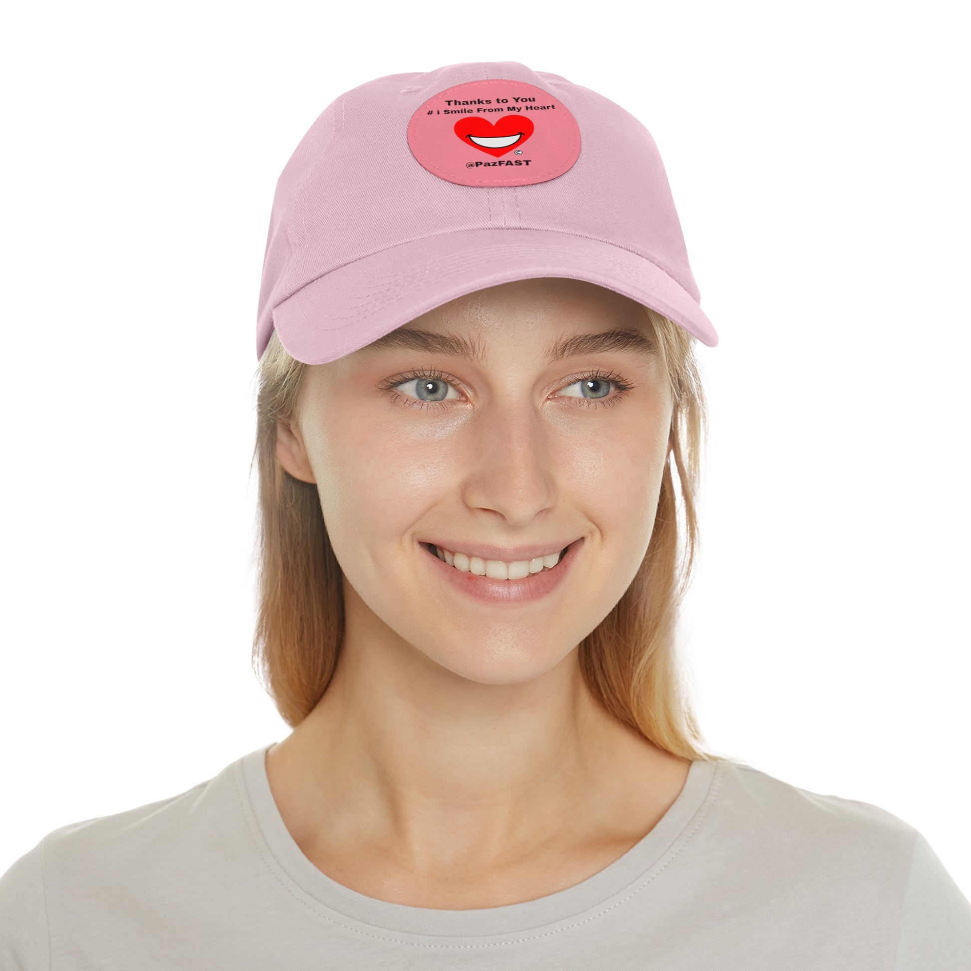 Dad Hat with Leather Patch (Round) | Extend Total *Kindness with "Paz FAST, The Love Solution" - The Love Solution