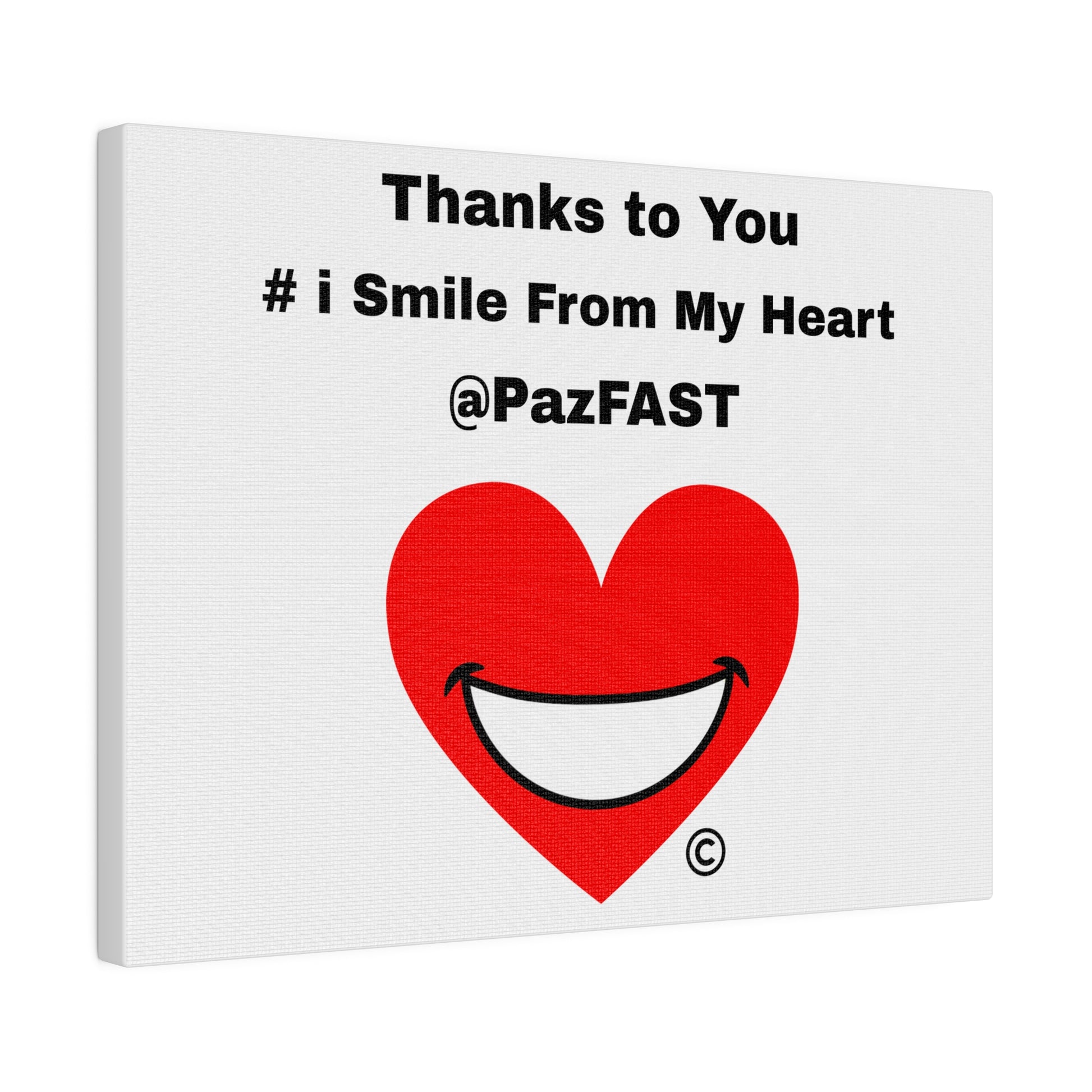 Matte Canvas, Stretched, 0.75" | Extend Total *Kindness with "Paz FAST, The Love Solution" - The Love Solution