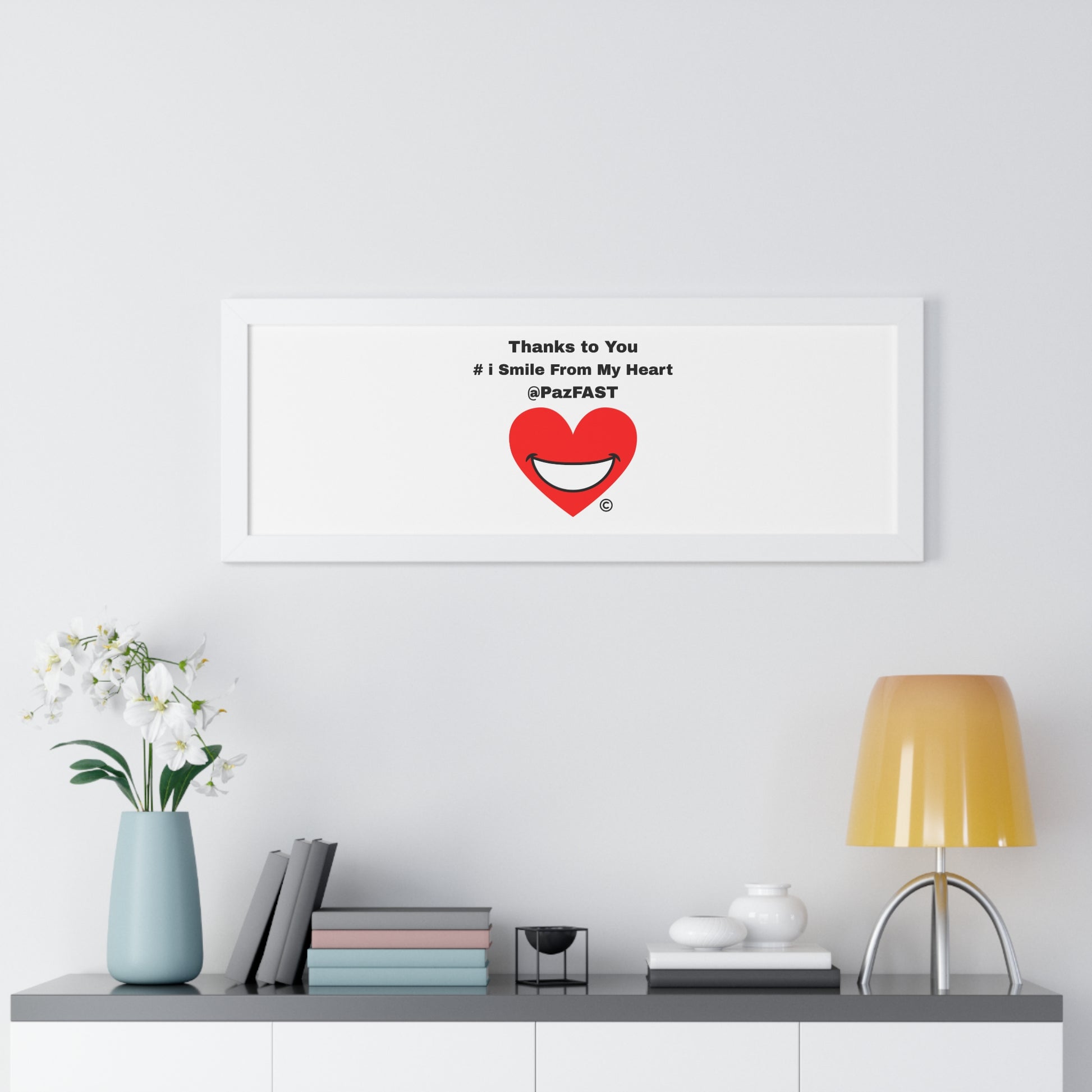 Framed Horizontal Poster | Extend Total *Kindness with "Paz FAST, The Love Solution" - The Love Solution